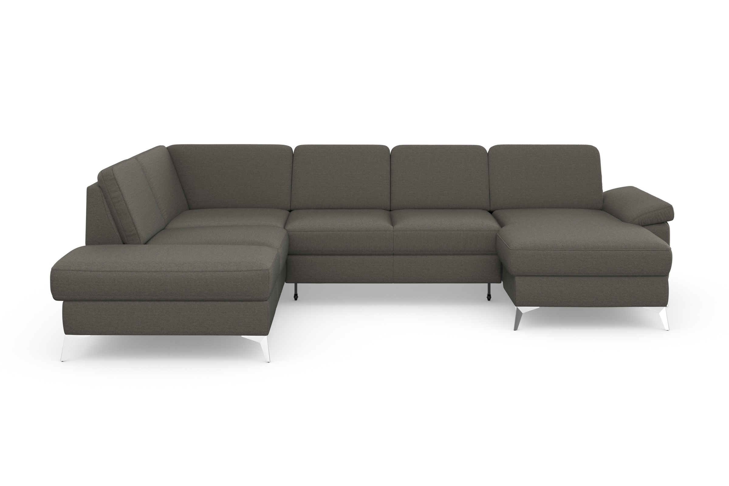 sit&more Wohnlandschaft »Padua U-Form«, inklusive Sitztiefenverstellung, Armteilfunktion und Federkern