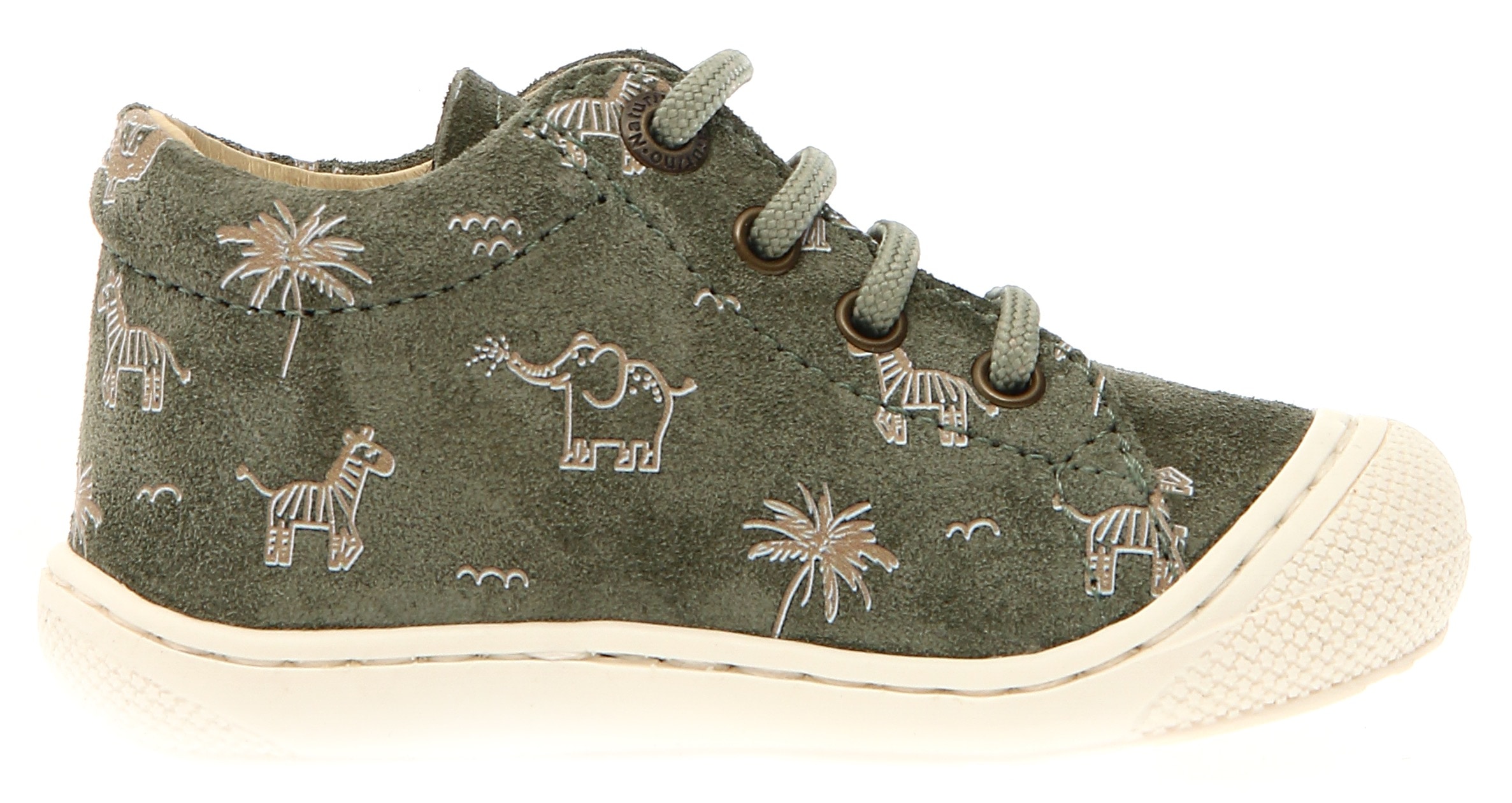 Naturino Lauflernschuh »COCOON PR. SAVANA«, Schnürschuh, Barfußschuh mit Print, Größenschablone zum Download
