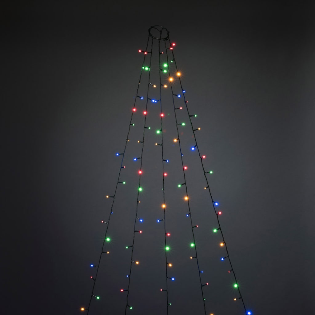 KONSTSMIDE LED-Baummantel »Weihnachtsdeko, Christbaumschmuck«, Ring Ø 8, 5 Stränge à 40 multicolour Dioden, gefrostet, vormontiert