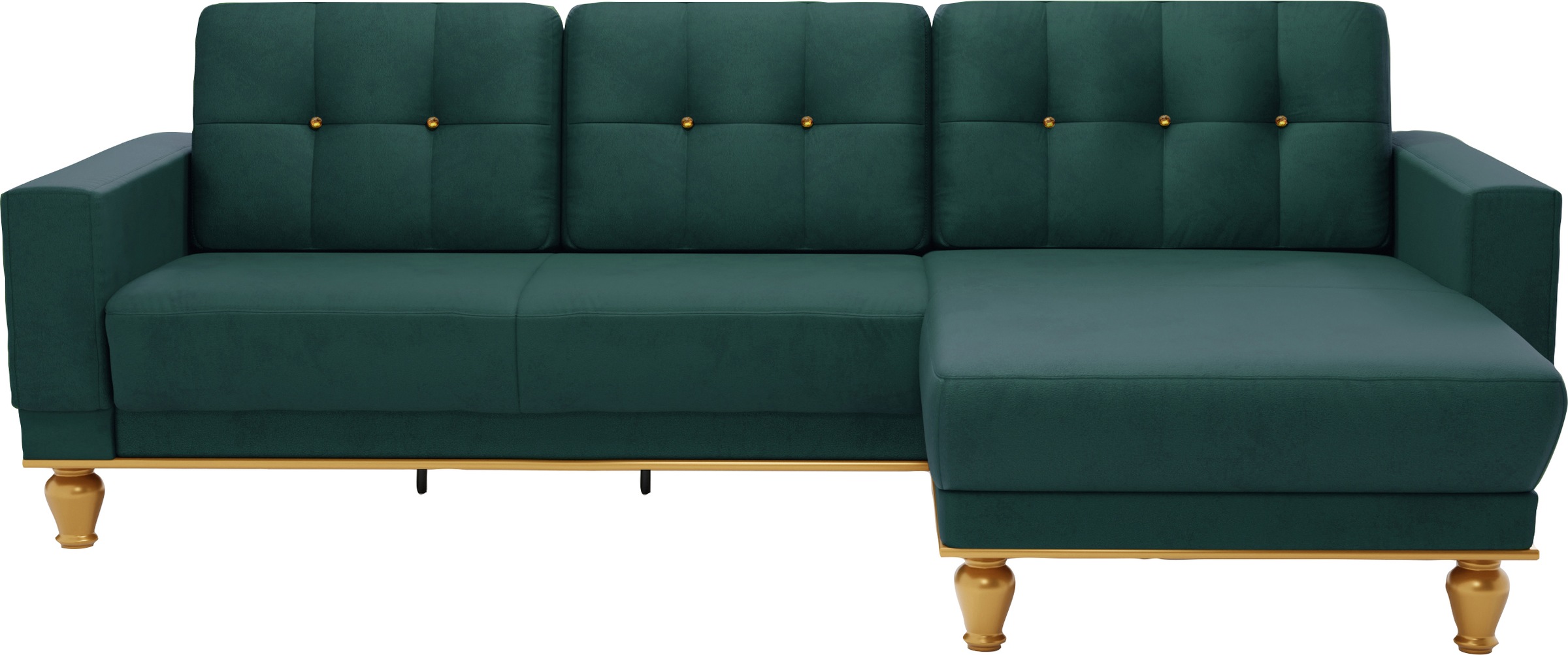 sit&more Ecksofa »Orient 5 L-Form« mit Strass-Stein, wahlweise mit Bettfunk günstig online kaufen