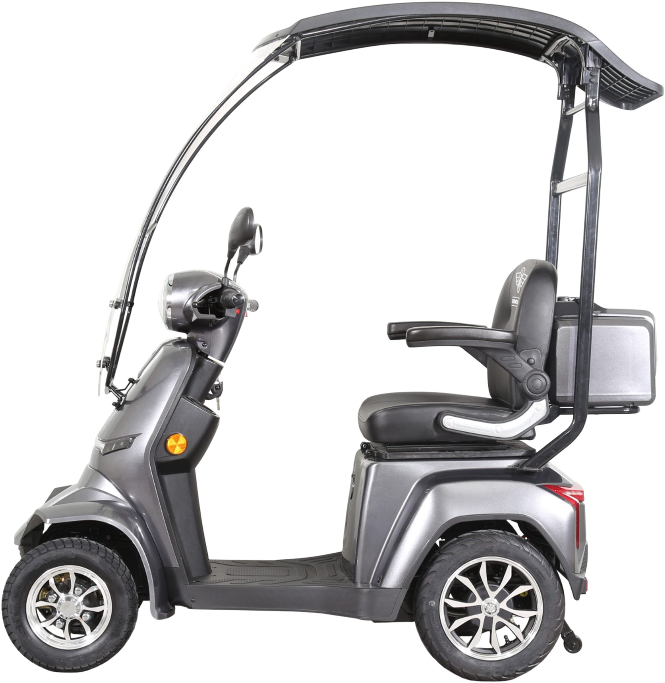 Zündapp Elektromobil »Zündapp Volt 1000W 20 km/h inkl. Topcase und Dach dunkelgrau«, Topcase, Dach