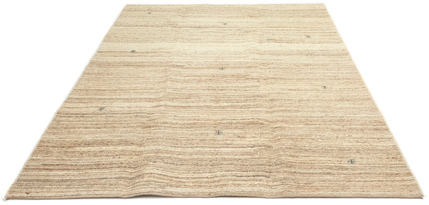 morgenland Wollteppich »Gabbeh Teppich rechteckig, handgeknüpft handgeknüpft kaufen online naturweiß«