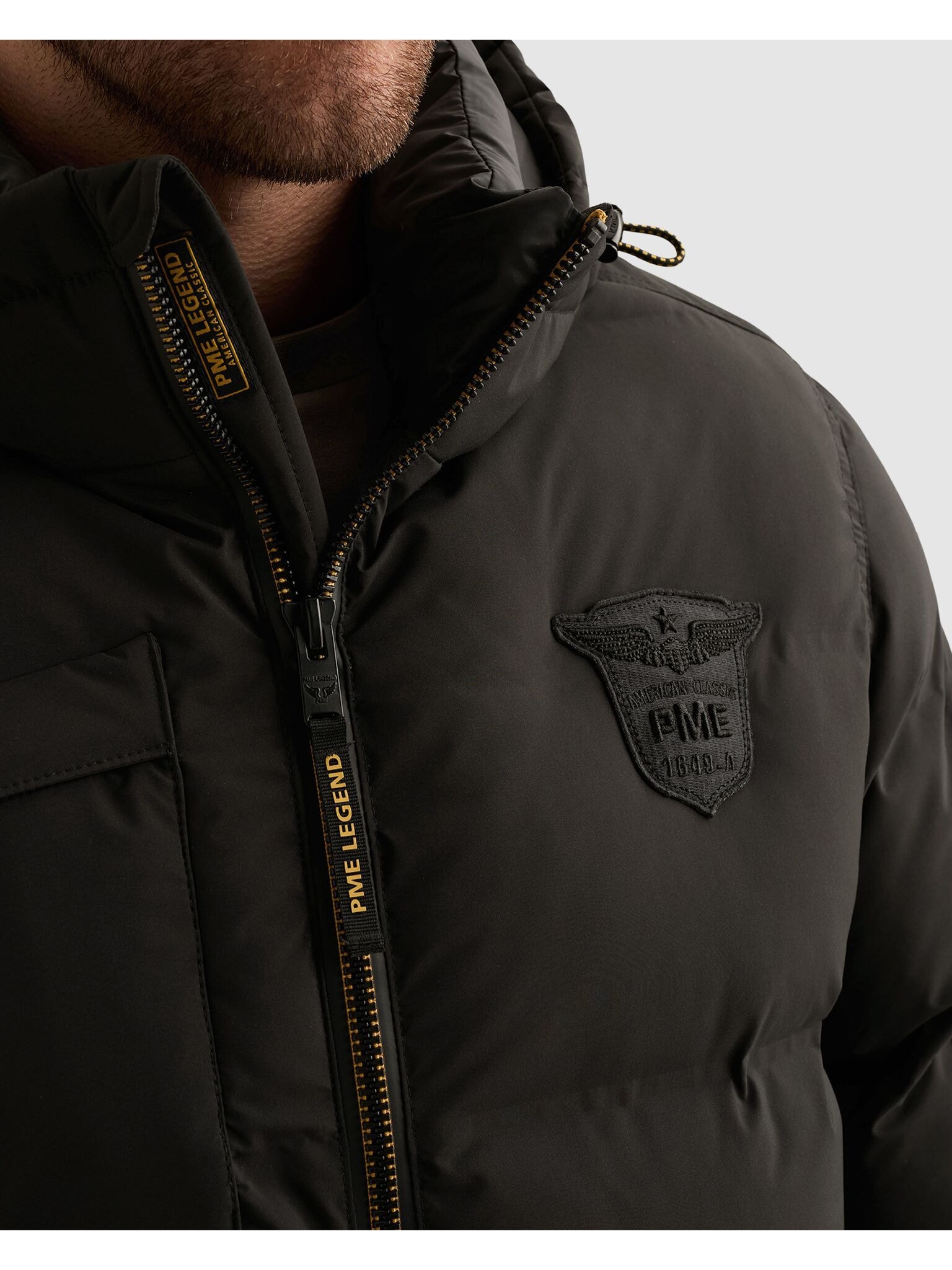 PME LEGEND Winterjacke »AIRSHIP Mach6« mit Kapuze /Pufferjacke - winddicht, atmungsaktiv & wärmend