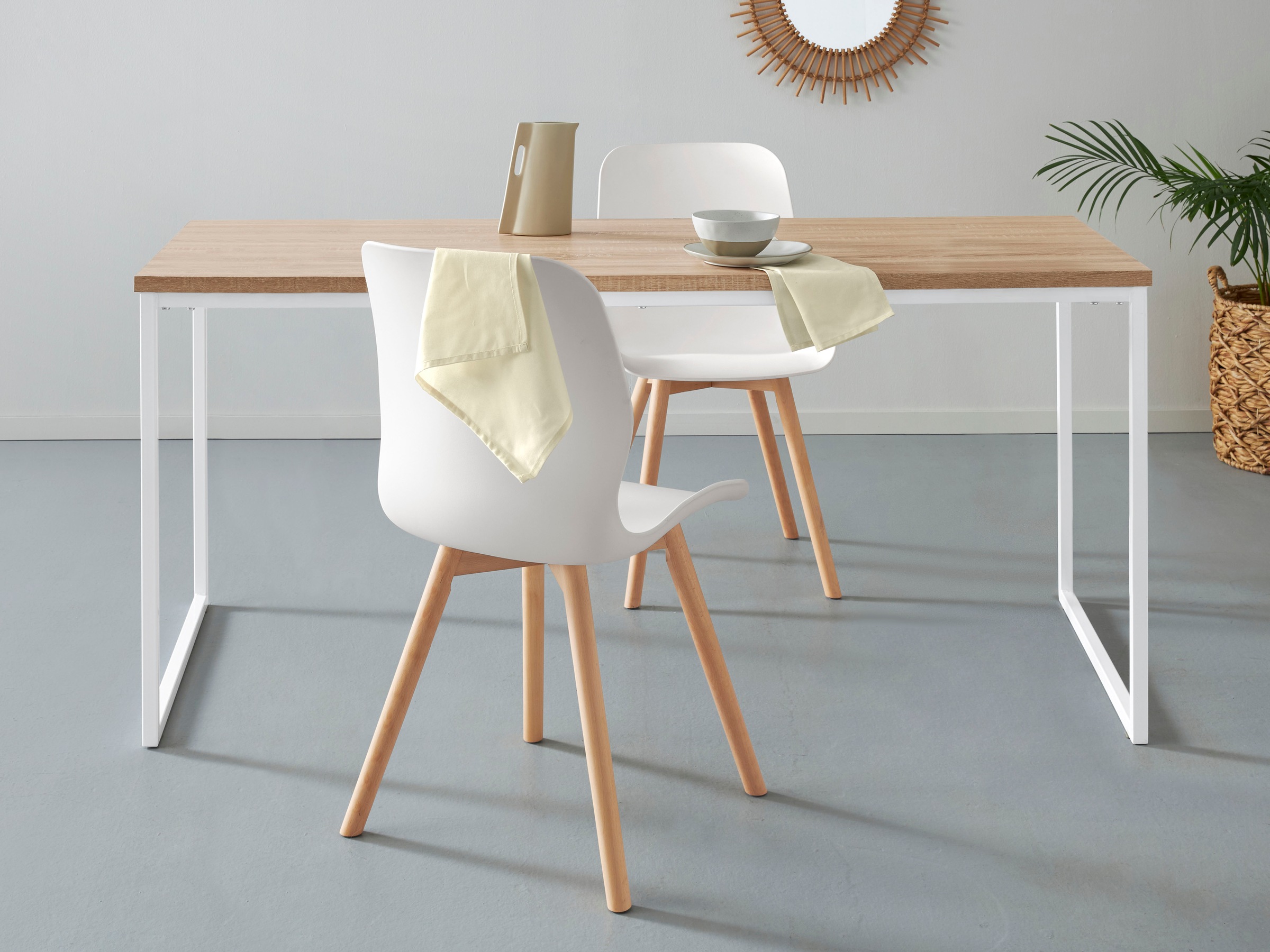 andas Esstisch »Hulsig« 1 Stk. tlg. mit Tischplatte in einer Holzoptik und günstig online kaufen