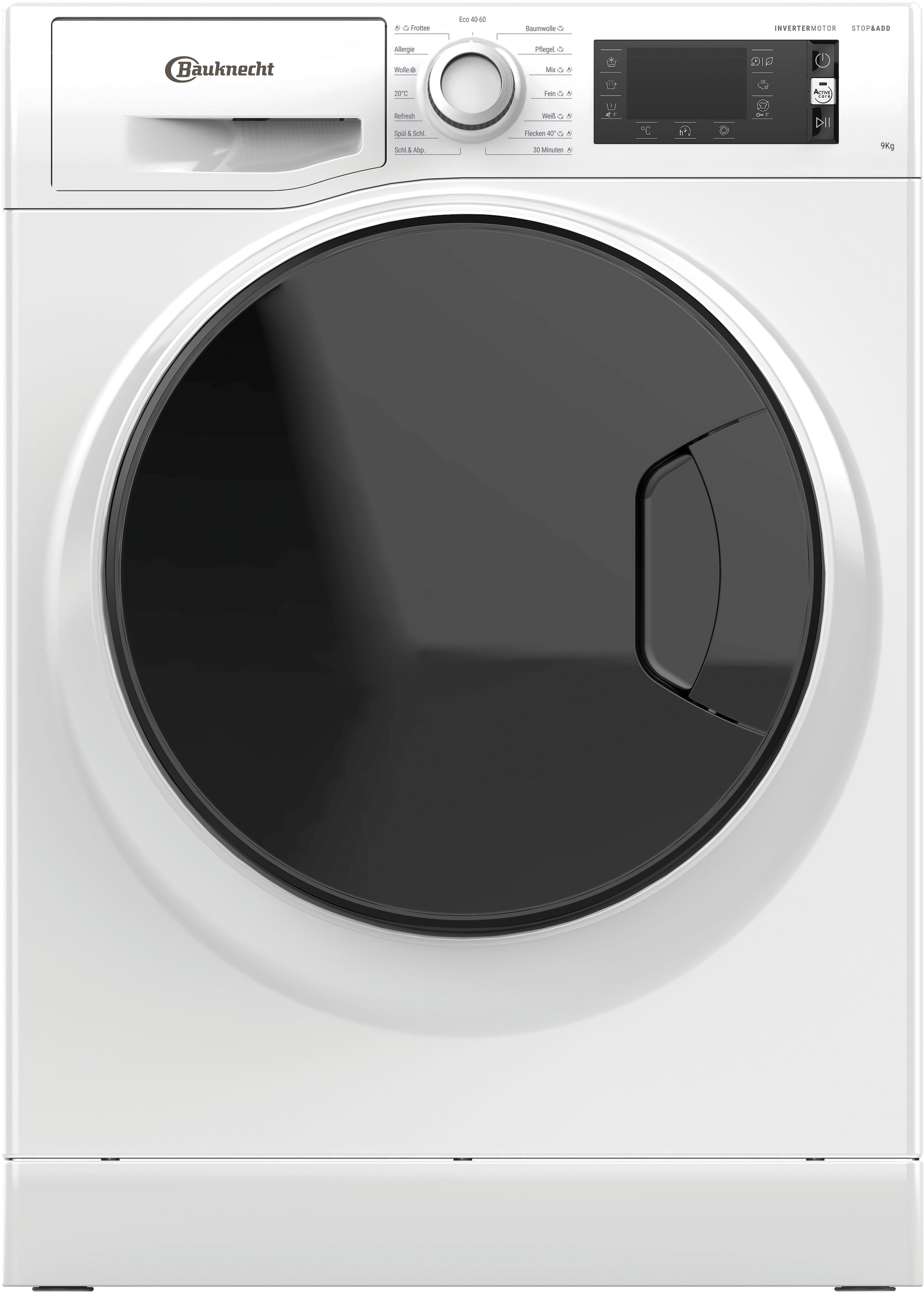 BAUKNECHT Waschmaschine »WM Elite 9AA«, 9 kg, 1400 U/min, Active Care Color+
