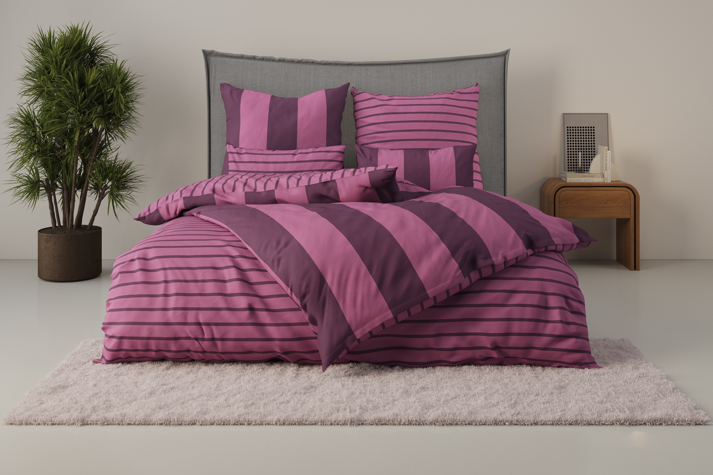 Home affaire Bettwäsche »Sari« 3 tlg. in verschiedenen Qualitäten, maritime günstig online kaufen