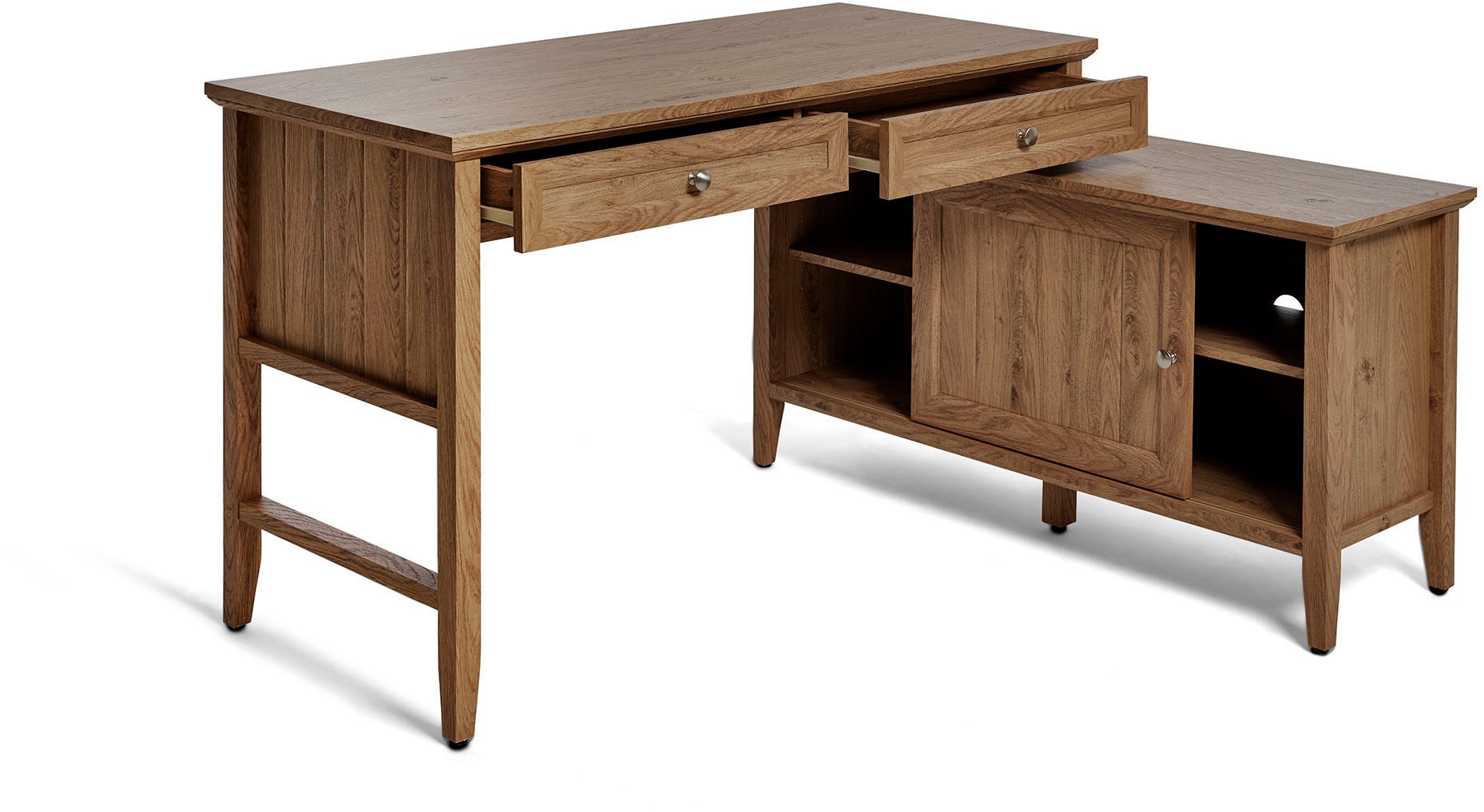 Jahnke Eckschreibtisch »CLASSIC C 145 E«, wechselseitig montierbar, mit Sch günstig online kaufen