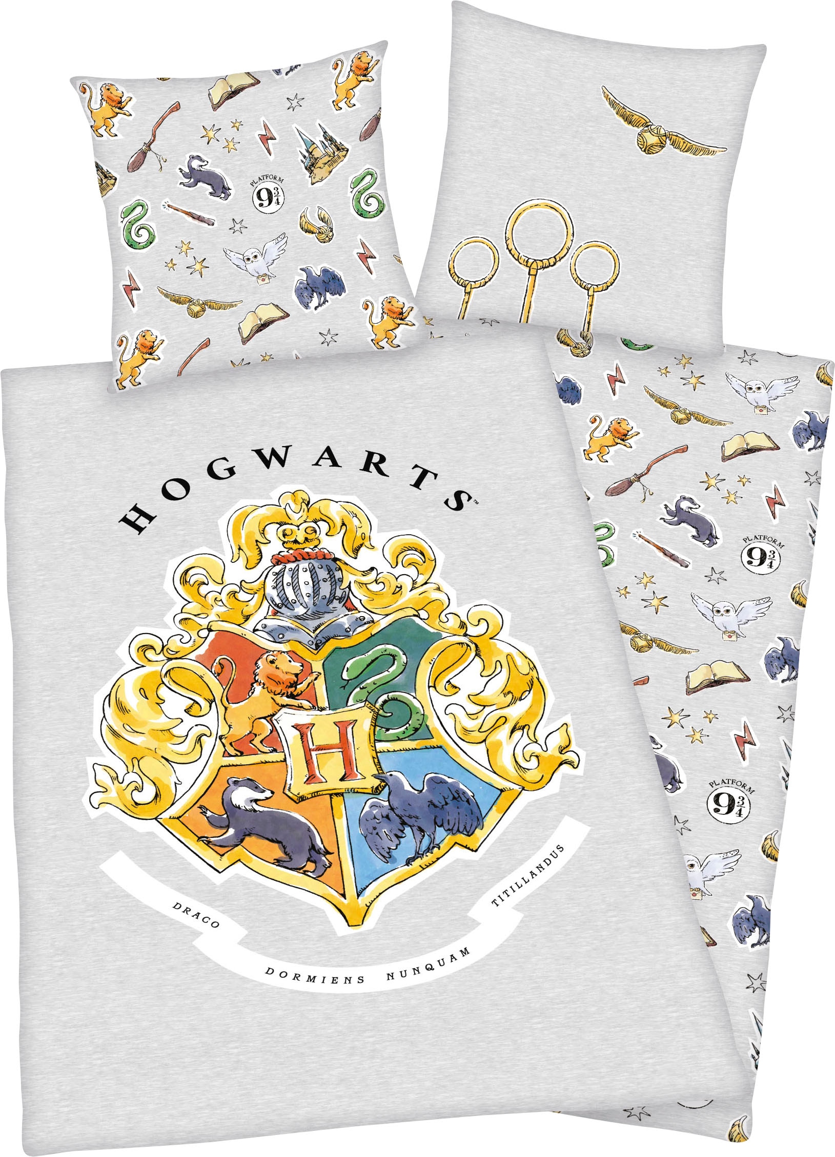 Bettwäsche-Set Harry Potter ¦ mehrfarbig ¦ Maße (cm): B: 135 H: 1 Bettwaren günstig online kaufen