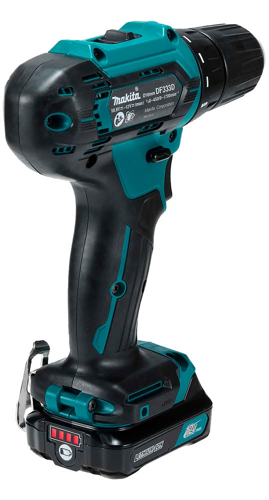 Makita Akku-Bohrschrauber »DF333DSAE«, mit 2 Akkus 12V/2,0 Ah, Ladegerät und Koffer