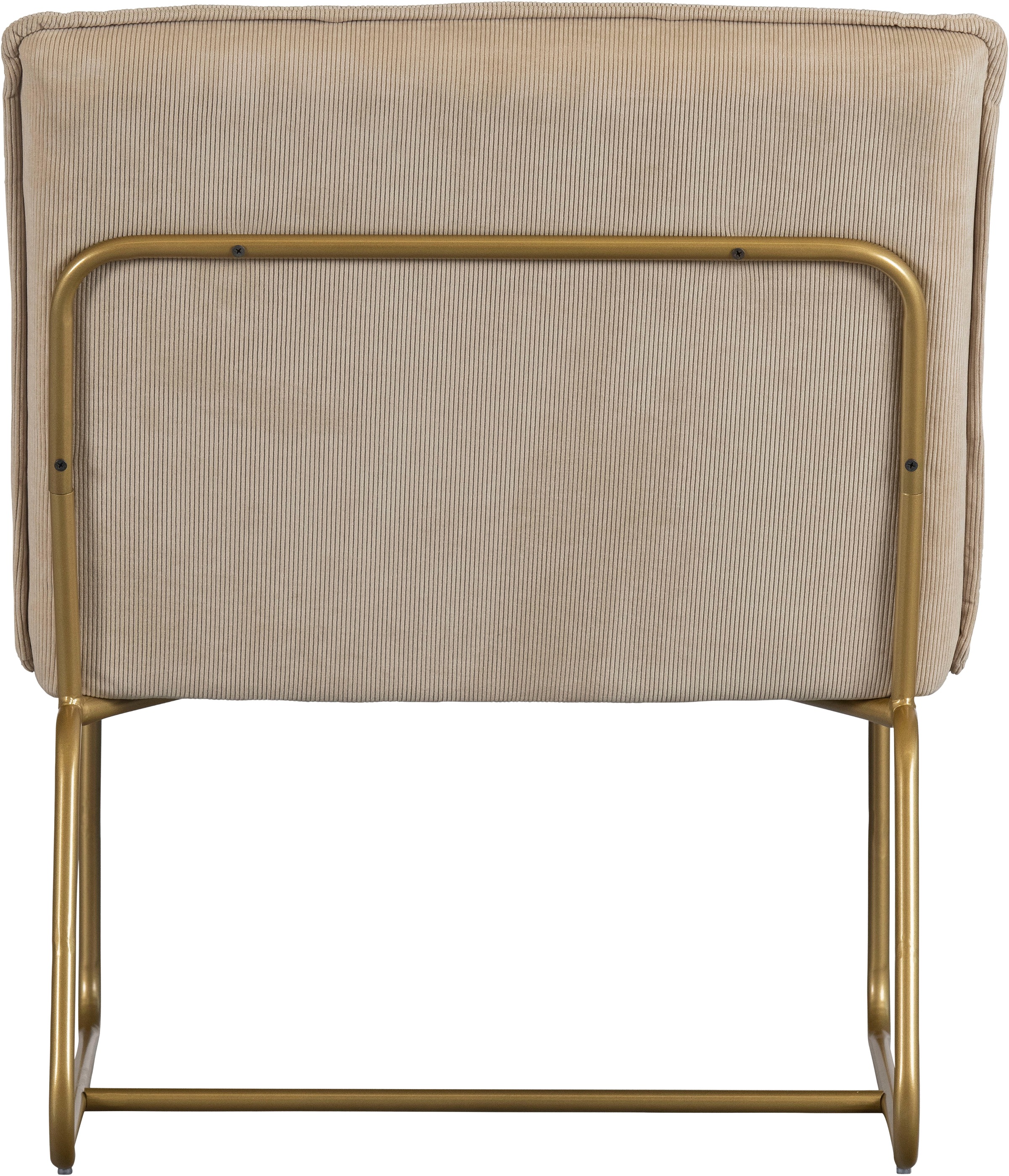 WOOOD Esszimmerstuhl »Fie mit Rippenstoff-Bezug und Metallgestell B 64 x T 71 x H 77 cm« () PU-Schaumfüllung, Tragkraft 120 kg, einfach zu montieren