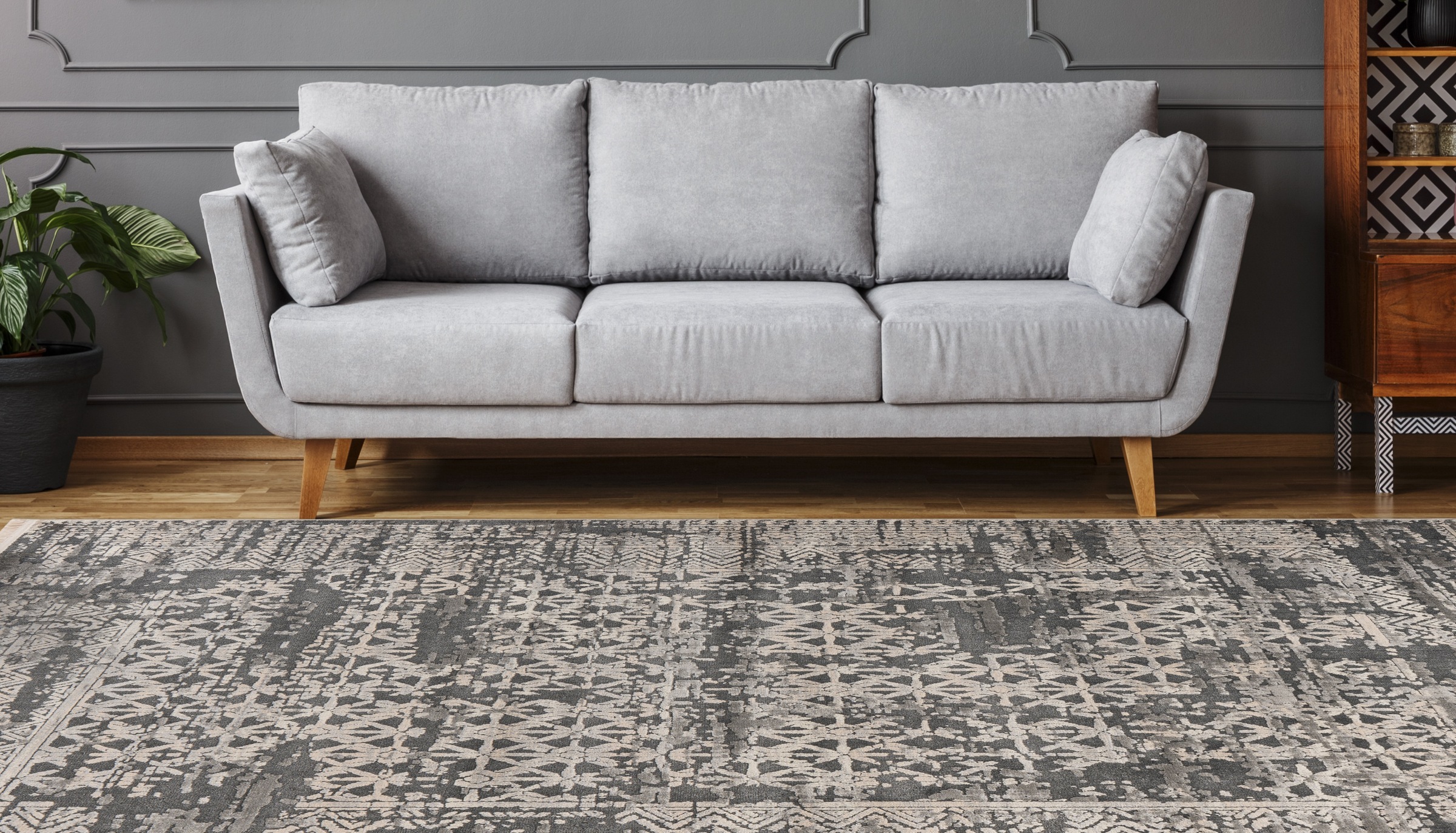 Kayoom Teppich »Adela 325«, rechteckig, 13 mm Höhe, ca. 575.000 Points/qm, günstig online kaufen