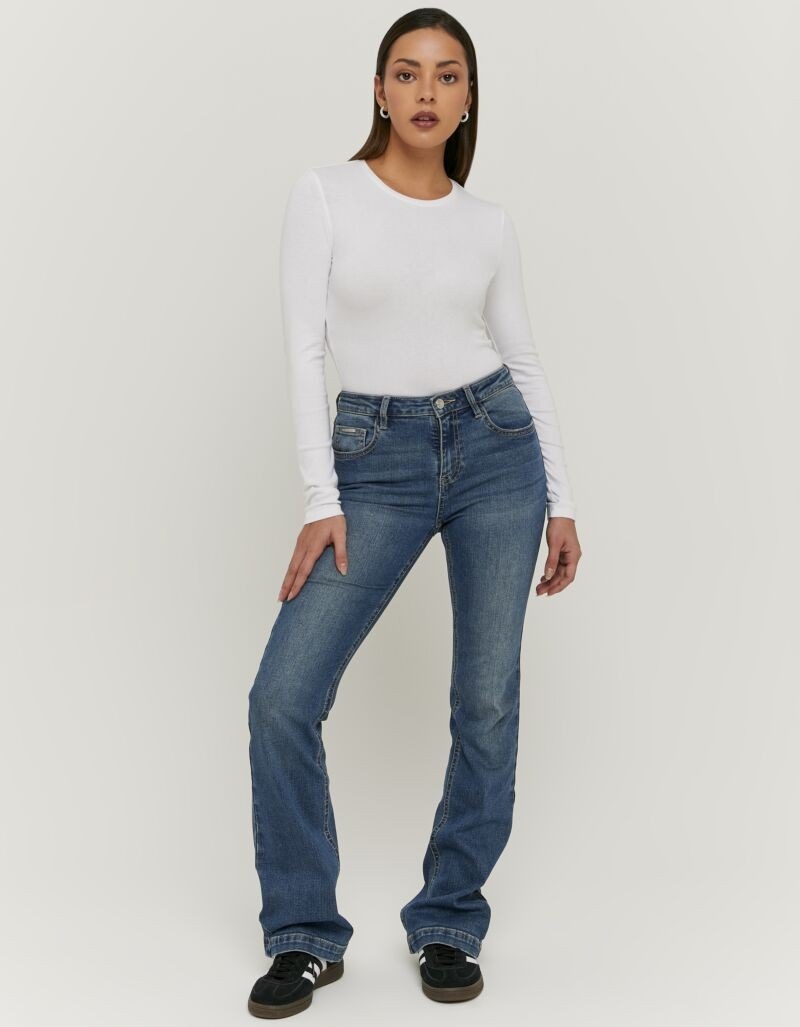 Tally Weijl Bootcut-Jeans »SPADEBOOTY« Baumwollmischung, Mid Waist
