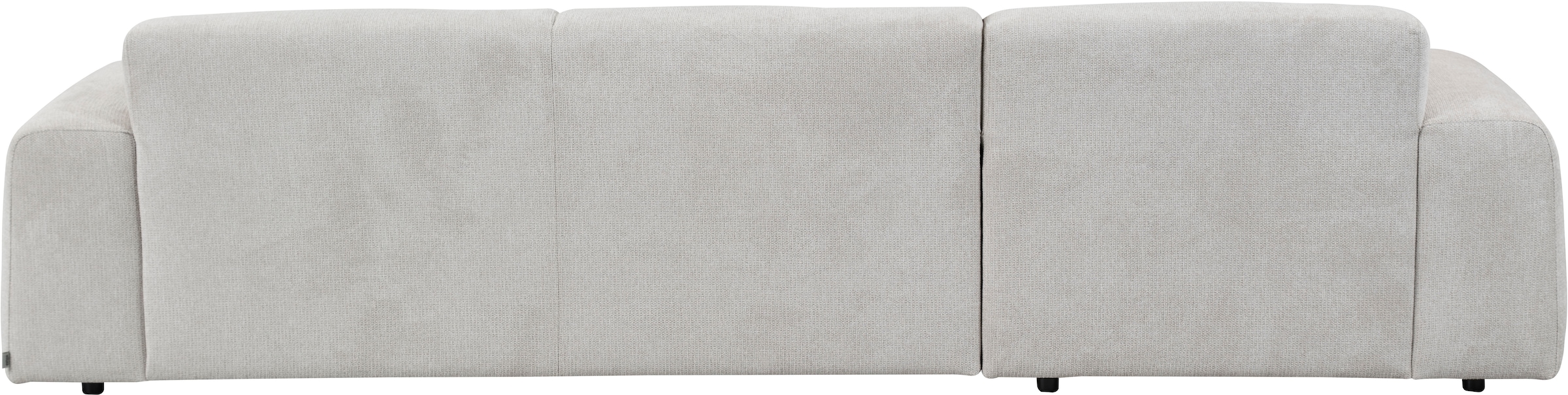andas Ecksofa »Linkka, Breite 301 cm«, L-Form, in einem weichen Chenille-Stoff, mit Wellenunterfederung