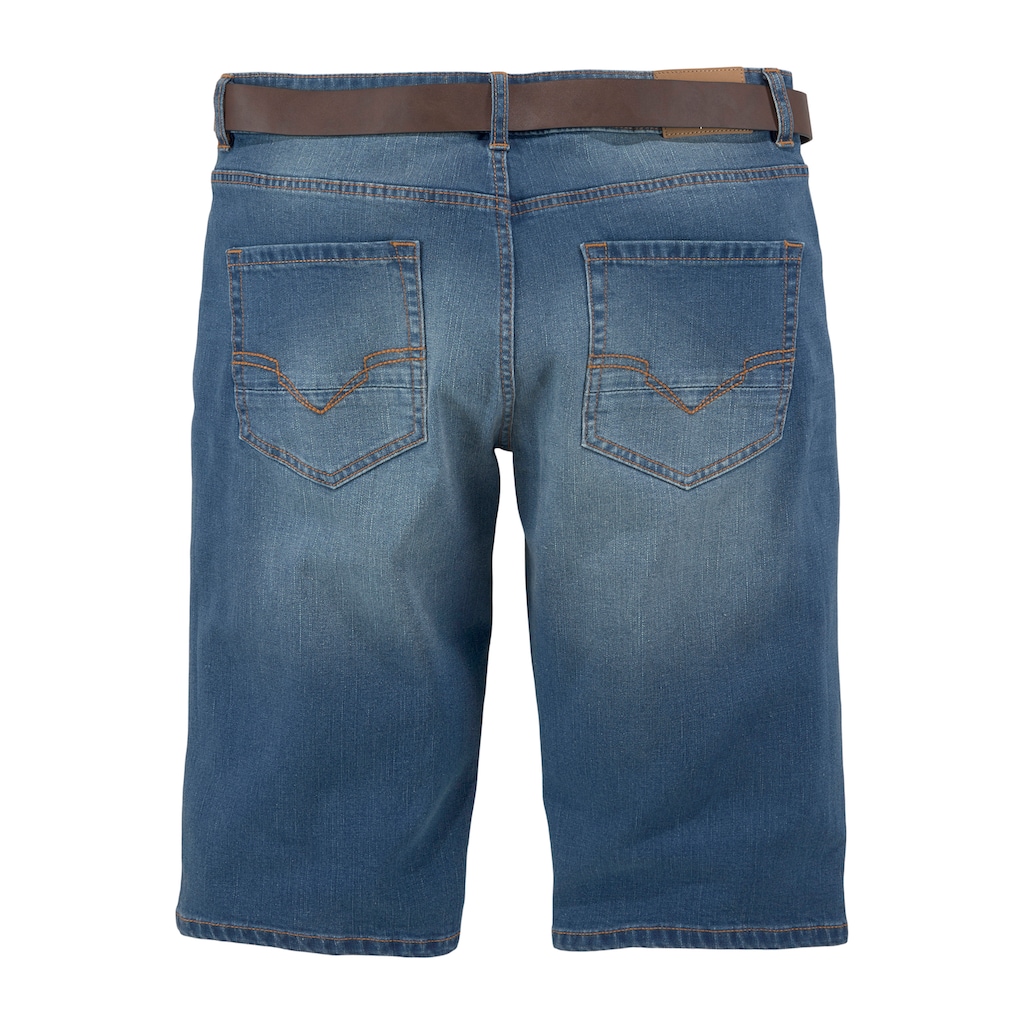 H.I.S Jeansbermudas »HANTZ«, (Set, 2 tlg., mit abnehmbarem Gürtel)