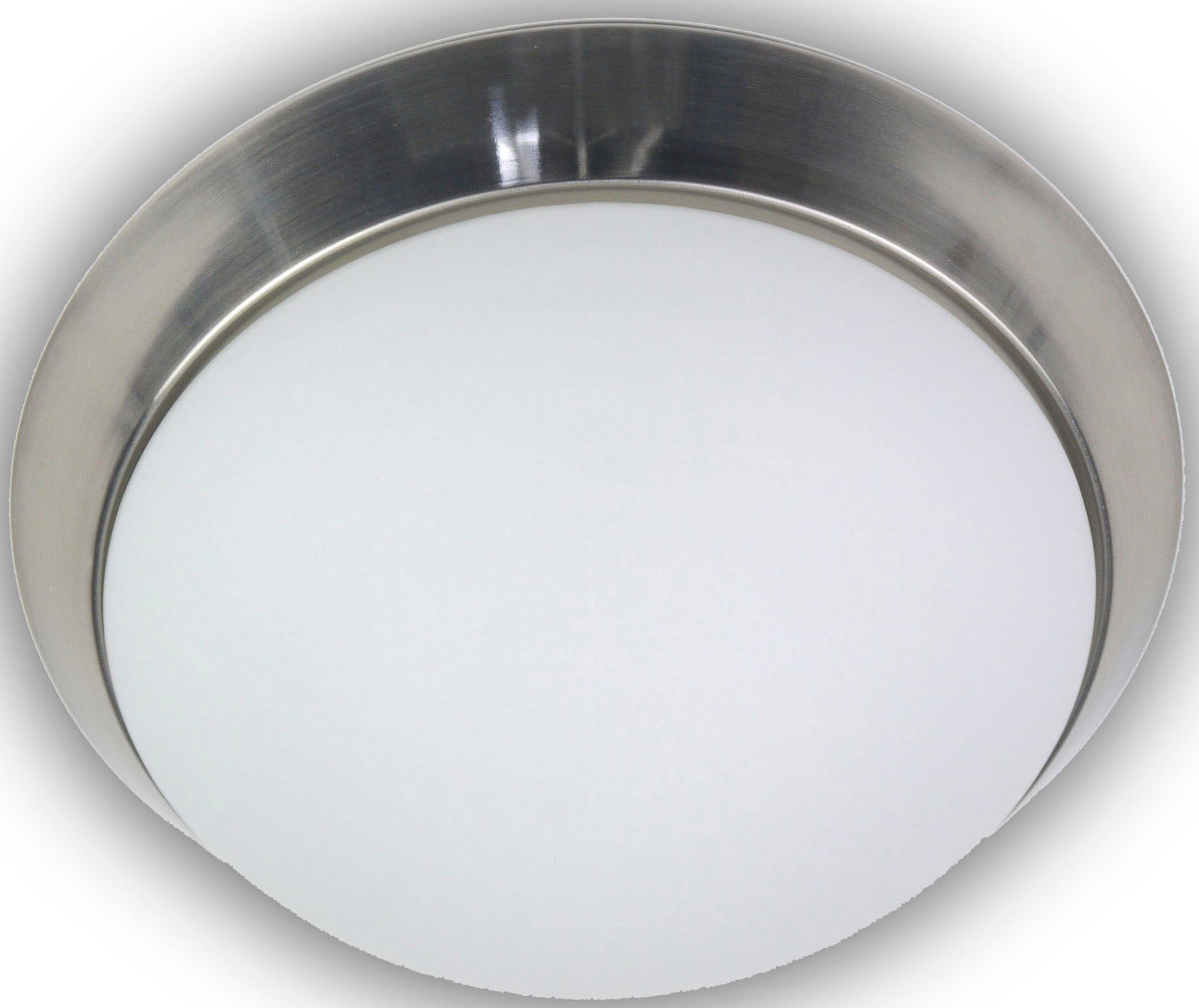 niermann Deckenleuchte »Opal matt, Dekorring Nickel matt, HF Sensor, LED«, günstig online kaufen