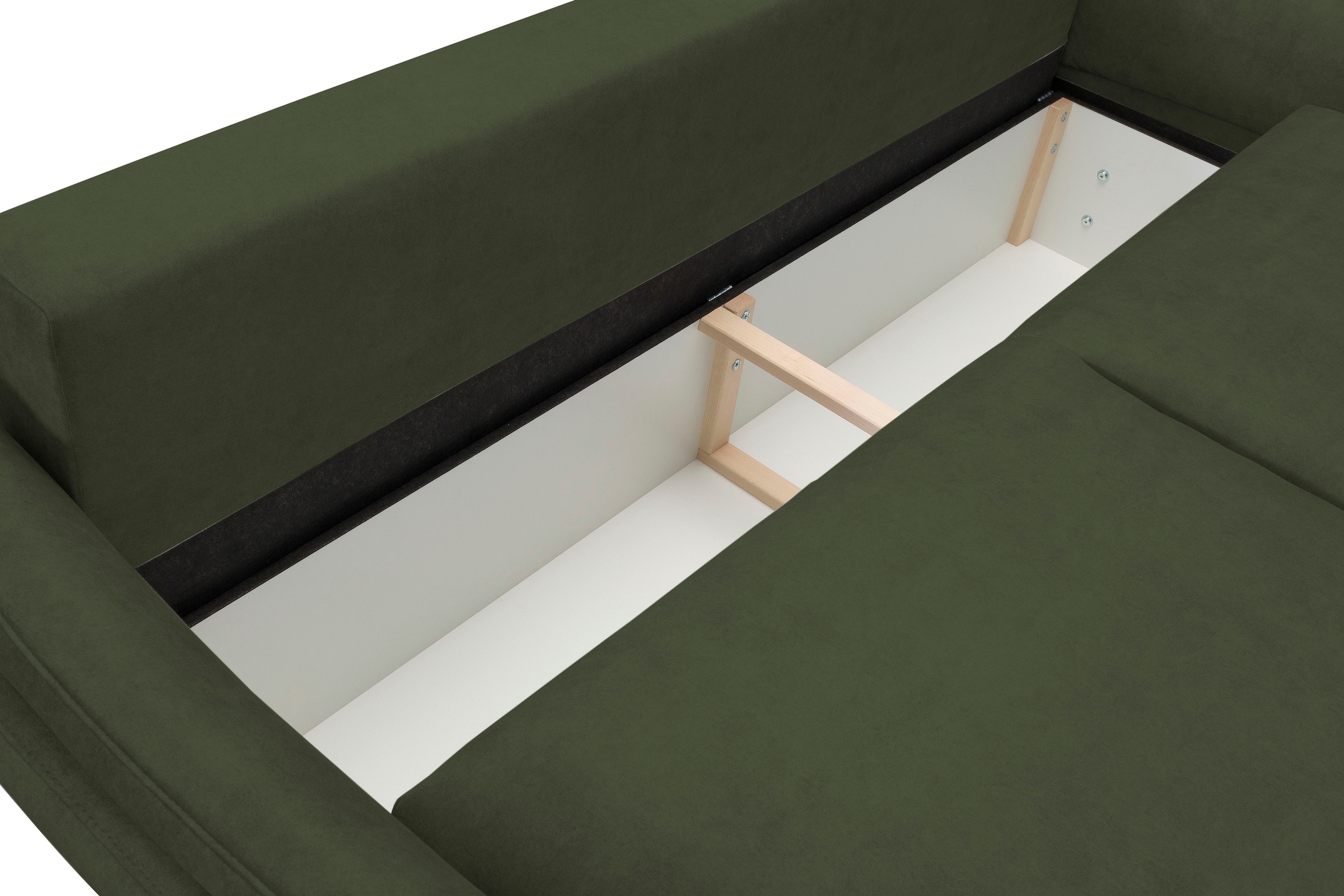 exxpo - sofa fashion 3-Sitzer »Kentt hochwertiger Sitzaufbau für hohen Sitzkomfort, bequeme Armlehnen« inkl. Boxspring/Federkern-Polsterung, Bettfunktion und Bettkasten