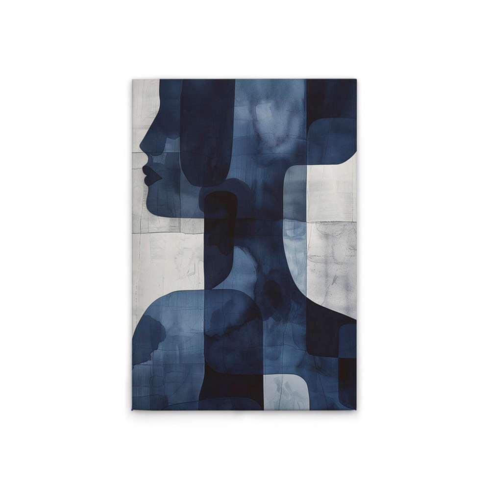 A.S. Création Leinwandbild »Abstract Woman - Wandbild Blau Weiß Keilrahmen günstig online kaufen