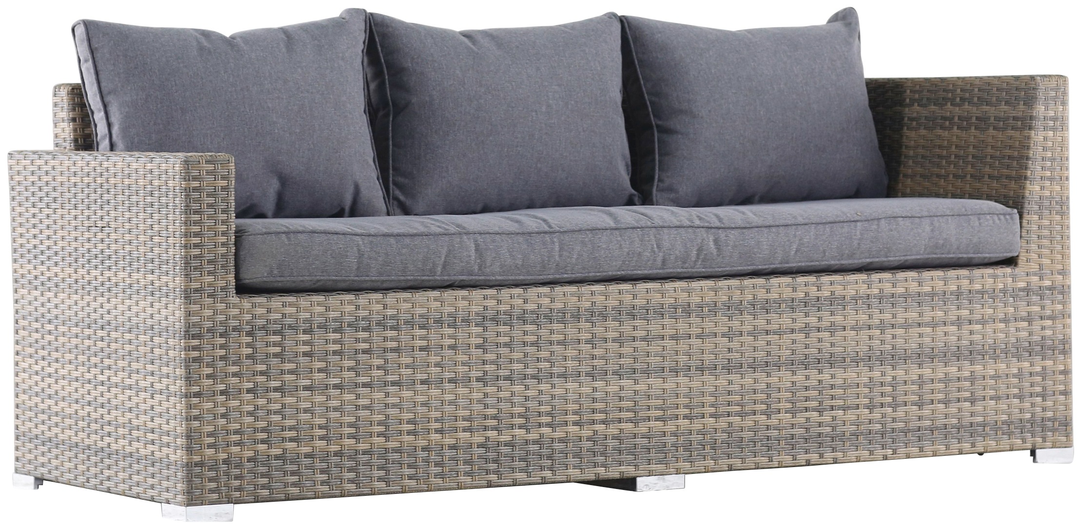 KONIFERA Gartenlounge-Set »Portland«, (Set, 18 tlg.), 3 Sofas, 2 Hocker, 1 Tisch