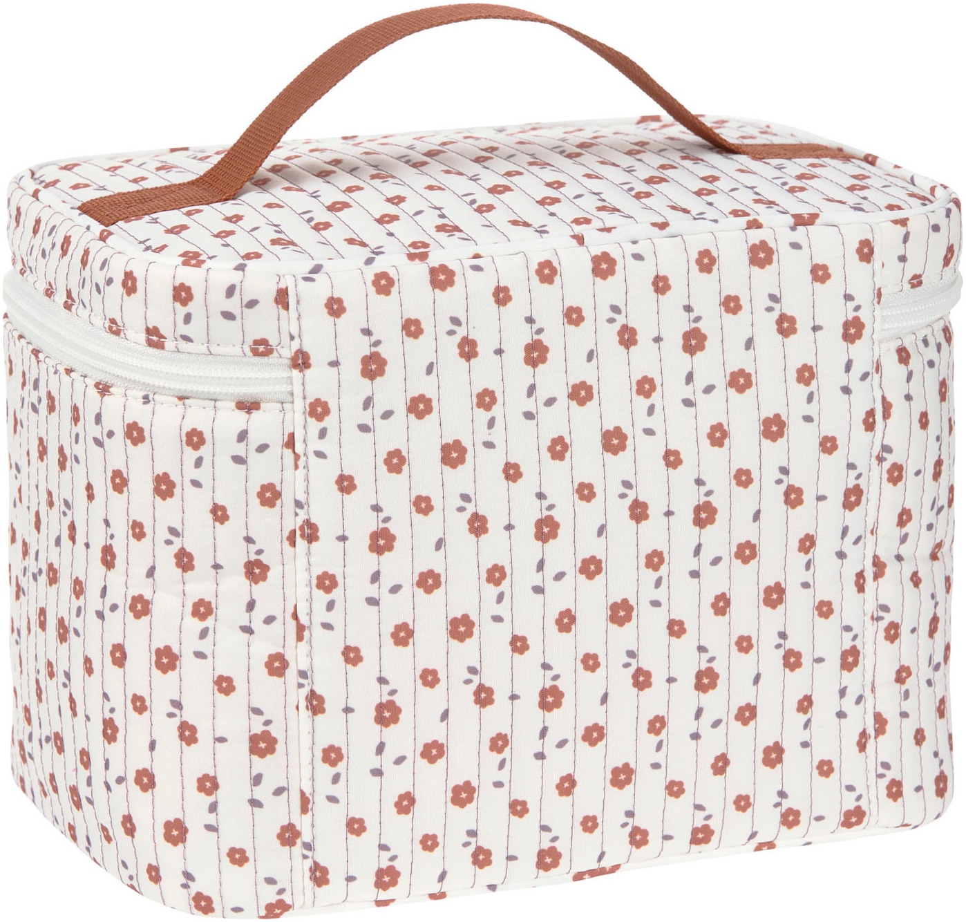 LÄSSIG Wickeltasche »Flowers White, Wickeltisch Organizer«, PETA-approved vegan