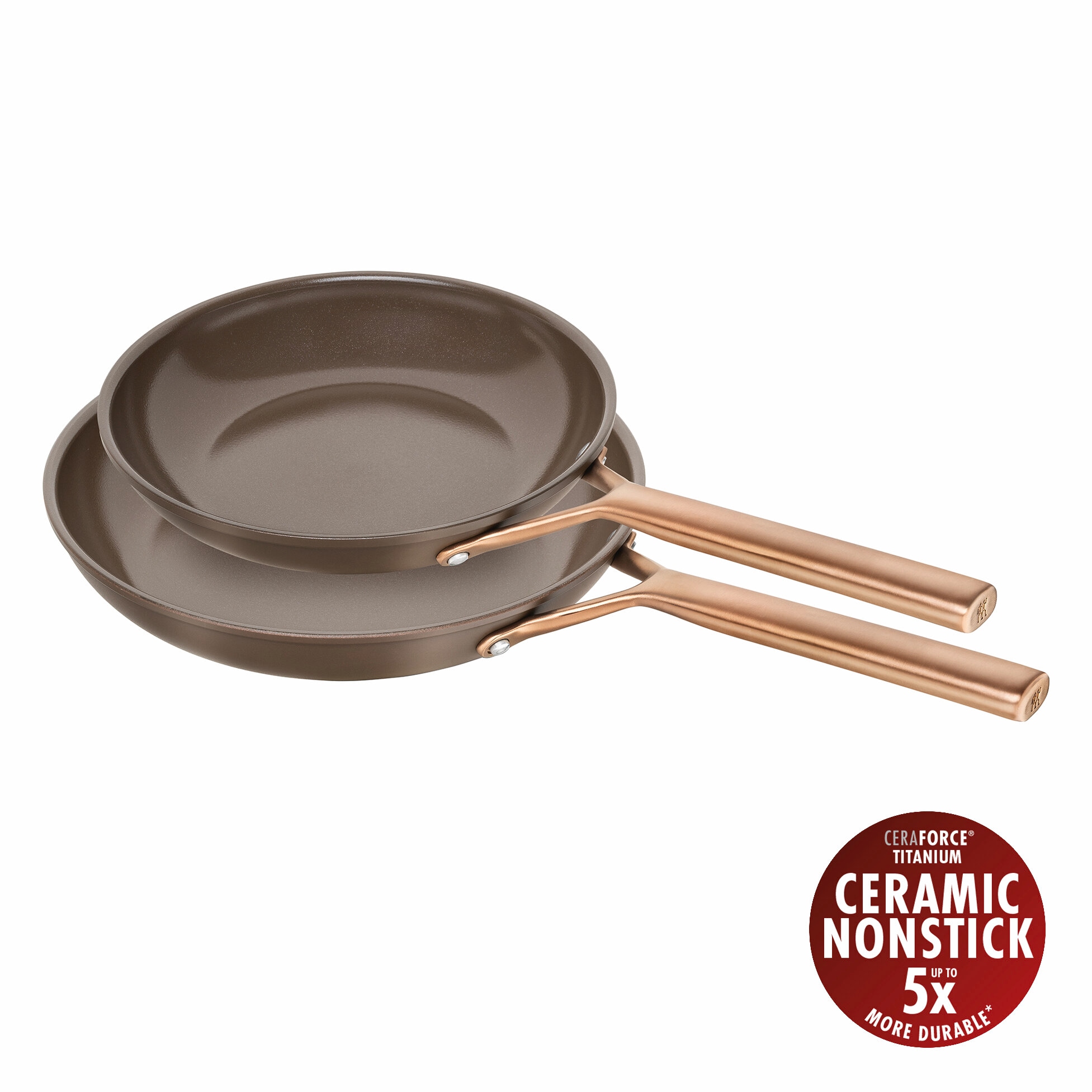 Zwilling Pfannen-Set »Milano« Aluminium Set, 2 tlg. Keramik-Antihaftbeschichtung, Induktion, Made in Italy
