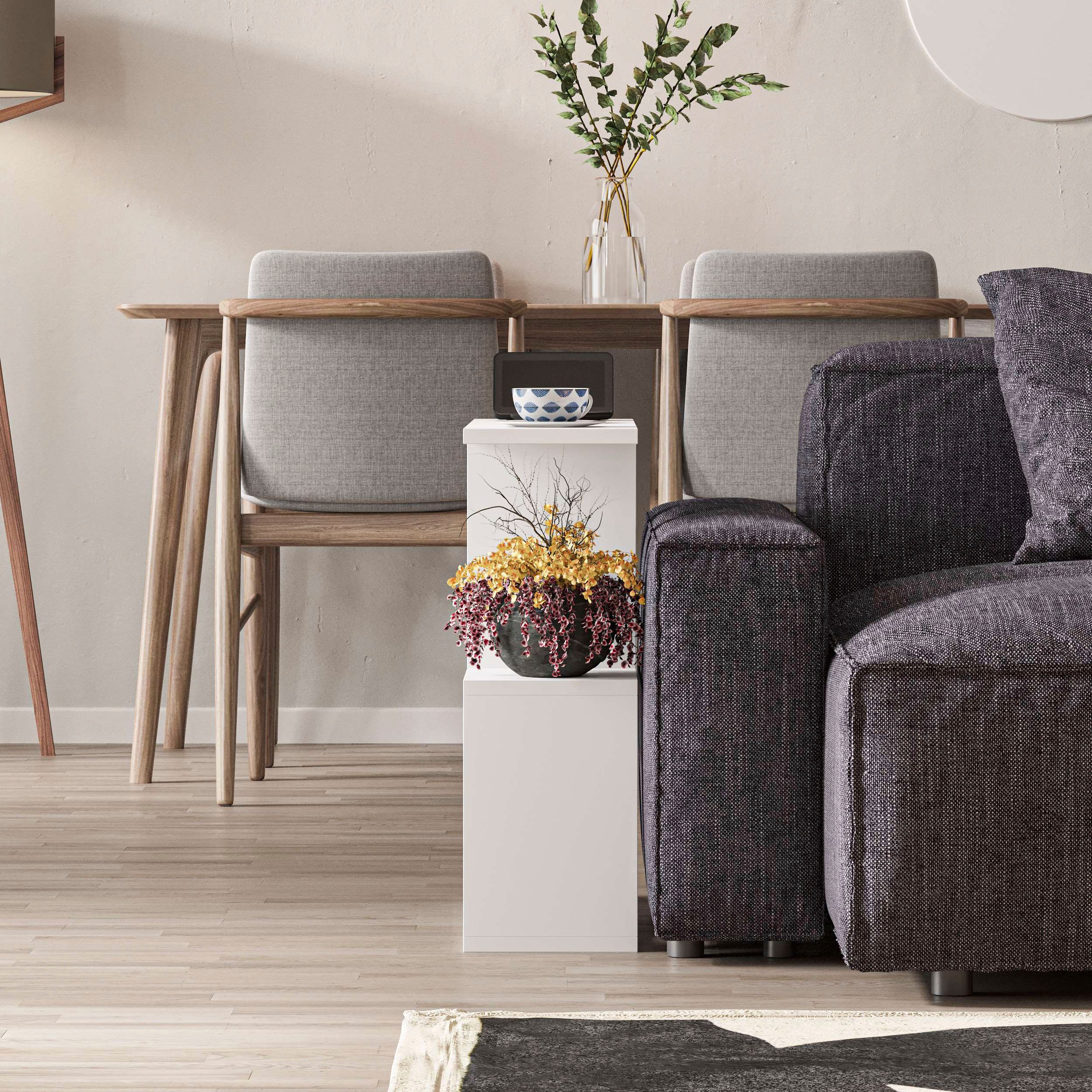 Decortie Beistelltisch »HOMEMANIA BEISTELLTISCH«, (Packung, 1 St.), Leichte Montage, Lagerung, Platzsparend