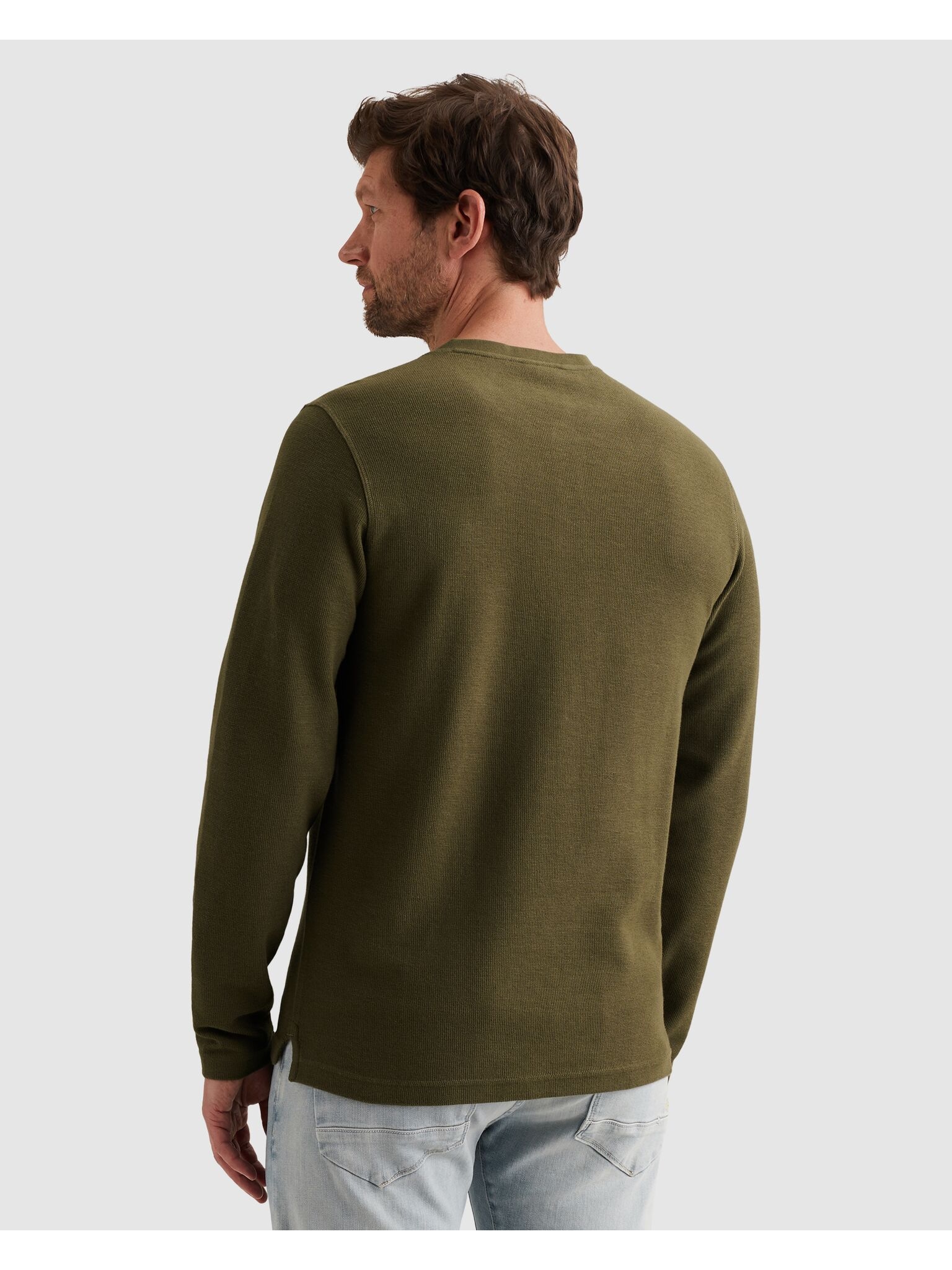 PME LEGEND Henleyshirt mit Logo-Badge