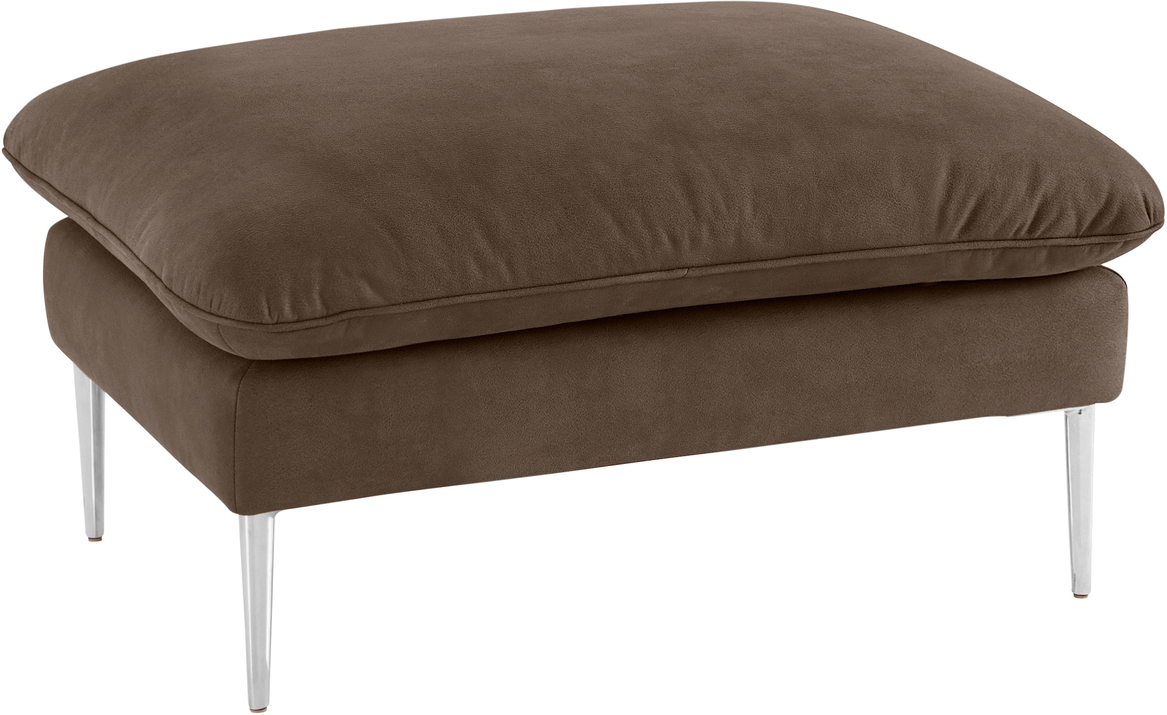 W.SCHILLIG Hocker »enjoy&MORE«, Füße Chrom glänzend, Breite 106 cm