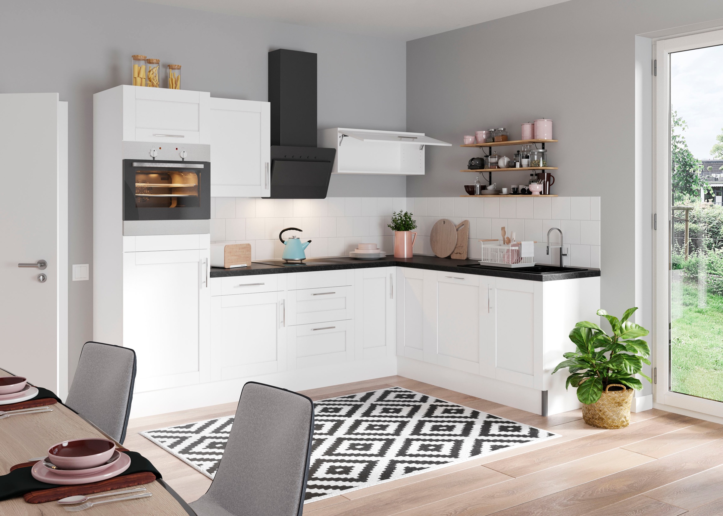 KOCHSTATION Küche »KS-Ahus«, 200 x 270 cm breit, wahlweise mit E-Geräten, S günstig online kaufen