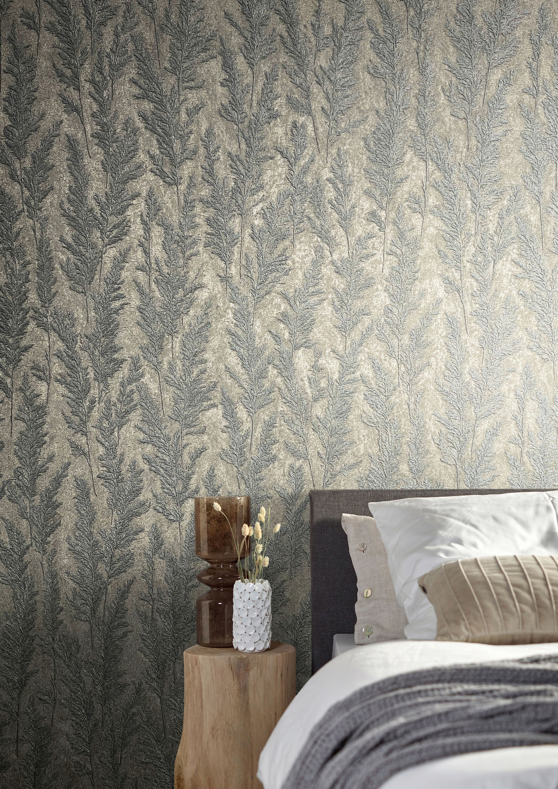Marburg Vliestapete, Wald-botanisch-floral, moderne Tapete für Wohnzimmer Schlafzimmer Küche