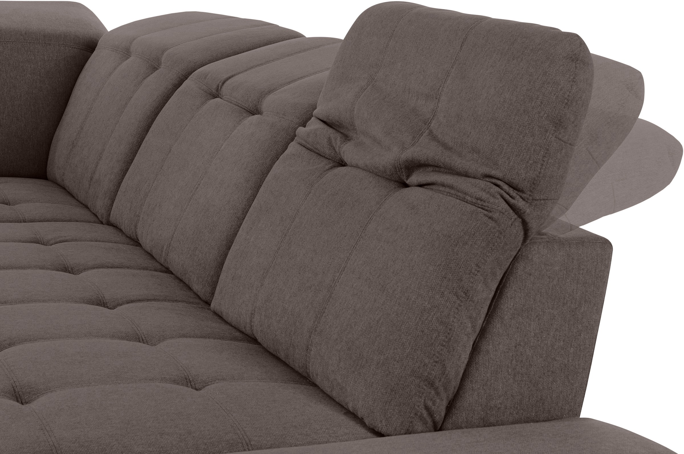 COTTA Ecksofa »Holiday L-Form mit Sitztiefen-, Armteil- und Kopfteilverstellung«, wahlweise mit Bettfunktion & Bettkasten