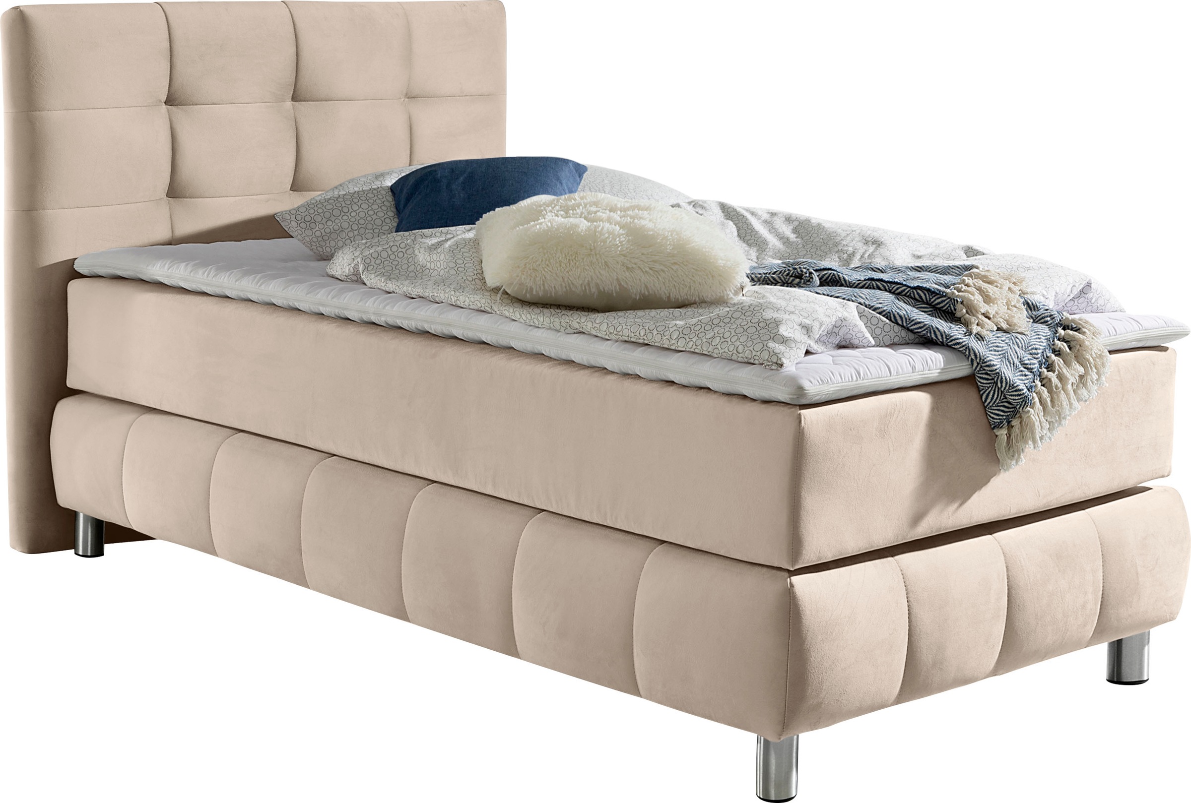 andas Boxspringbett "Salo" incl. Topper, 6 Breiten, 2 Härtegrade, TFK auch günstig online kaufen