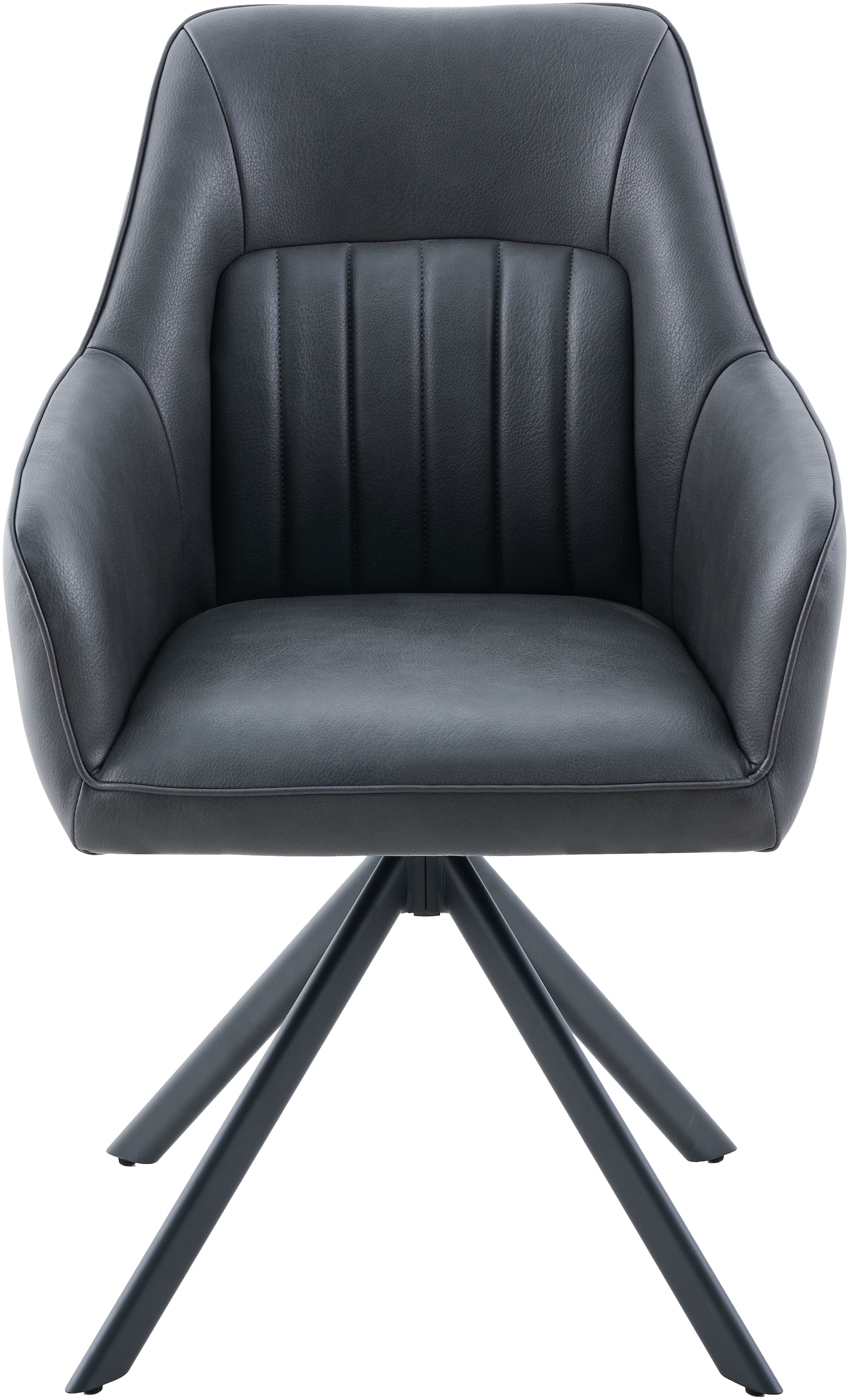 HELA Armlehnstuhl »POLINA« (Set) 2 Stk.4-Fuß, 360° drehbar, Ovalrohrgestell, Armlehnen, Lederoptik