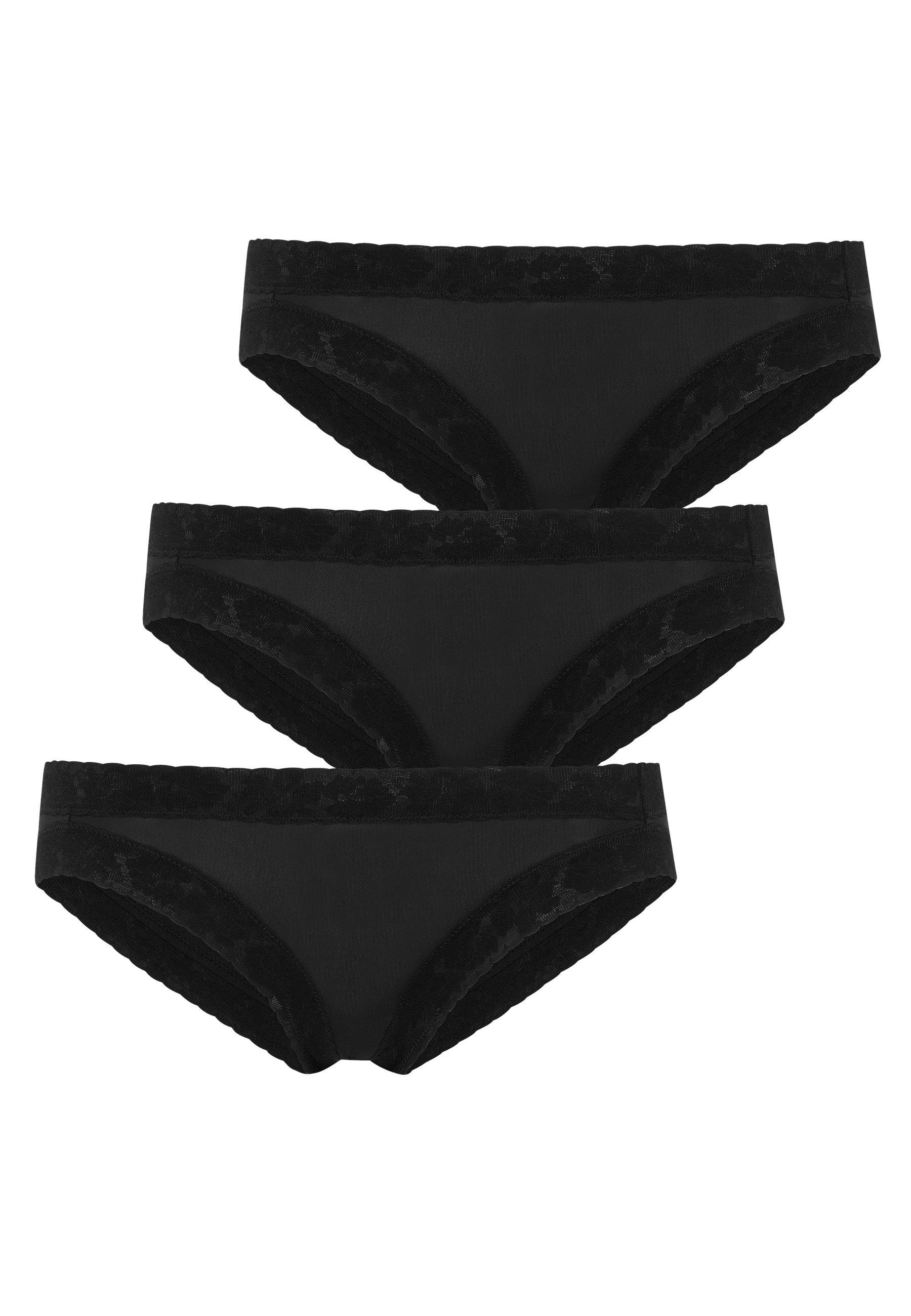 Jockey Bikinislip »Soft Stretch Lace« 3er Pack,  mit dezenter Spitze besetzt