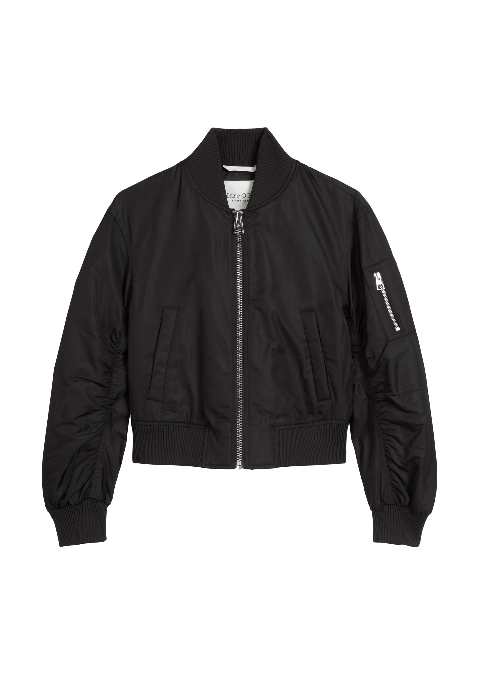 Marc O'Polo Blouson, im Pilotenstil, verkürzte Form, mit mattem Glanz und softem Finish