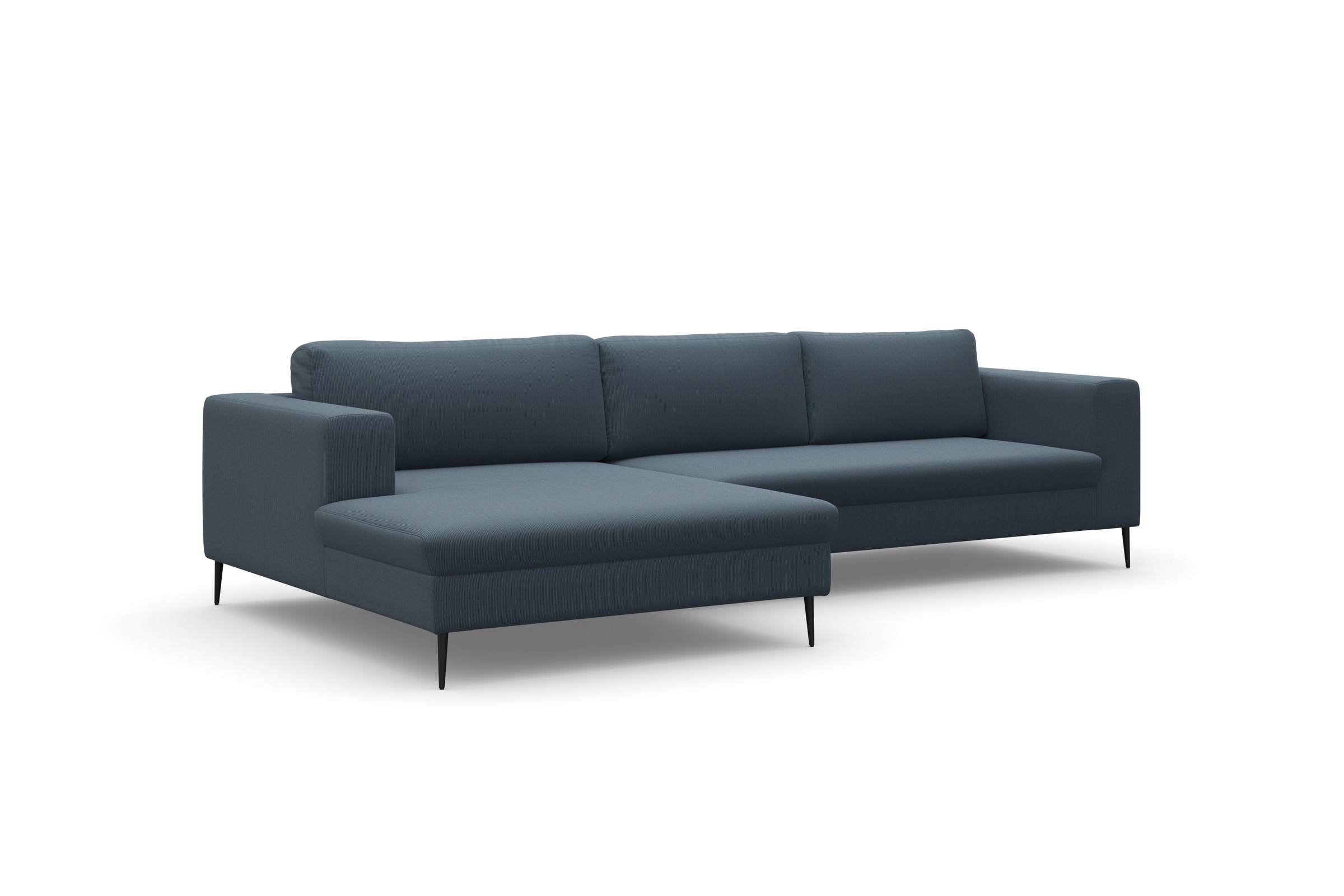 DOMO collection Ecksofa »Modica, zeitlos und elegant, L-Form«, moderne Optik mit extrabreiter Recamiere, auch in Cord