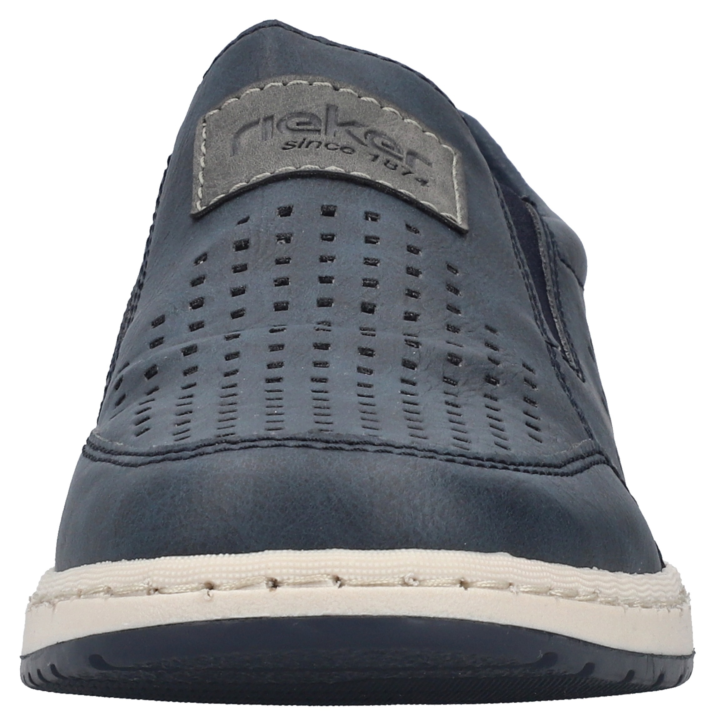 Rieker Slipper, Slip-on Sneaker, Loafer, Komfortschuh mit Gummizug für guten Sitz