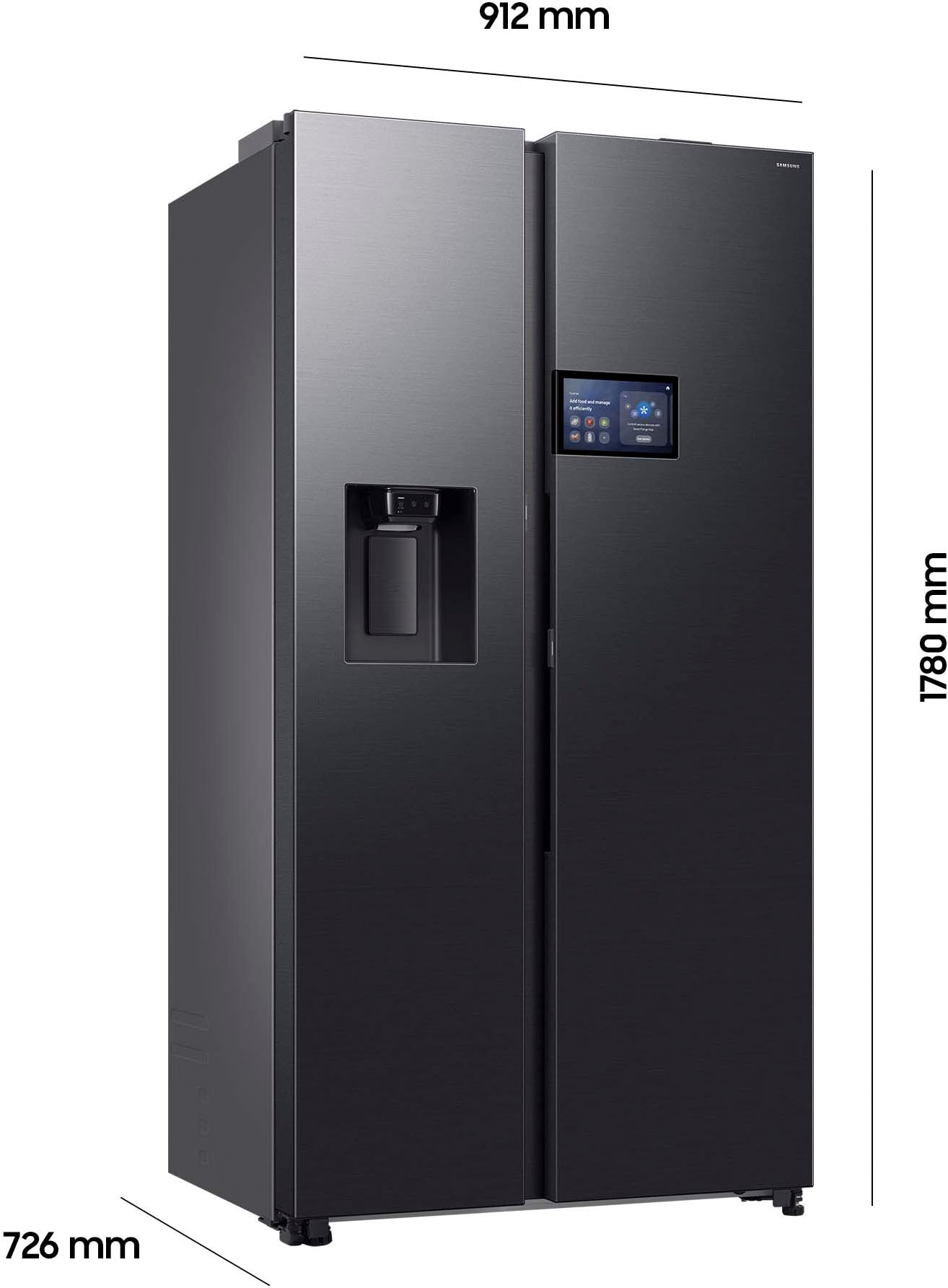 Samsung Side-by-Side RS94F »RS90F65EDF«, Separate Temperaturregelung für Kühl- und Gefrierbereich
