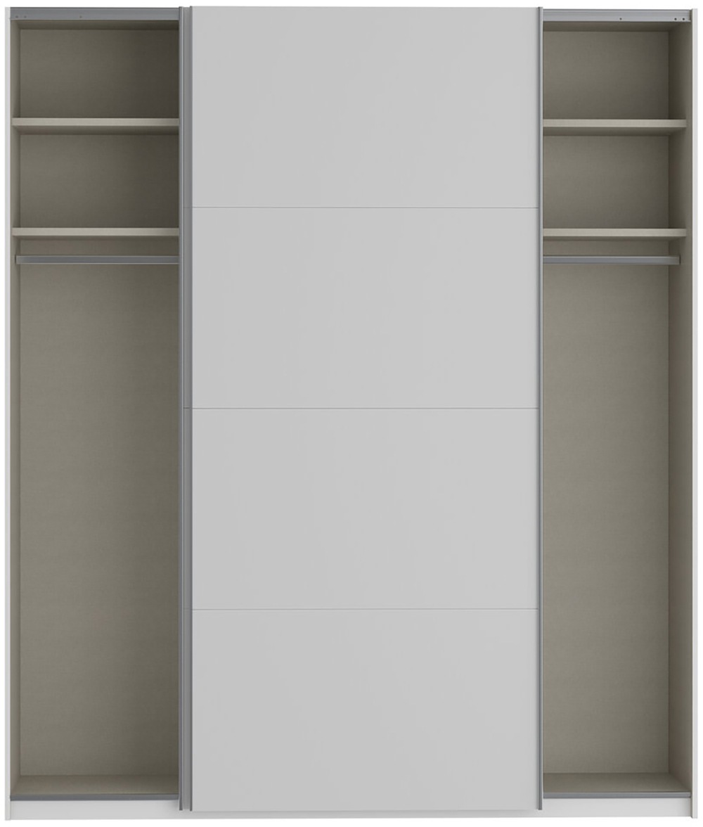 FORTE Schwebetürenschrank, Höhe 2,35 mtr, stehende Montage