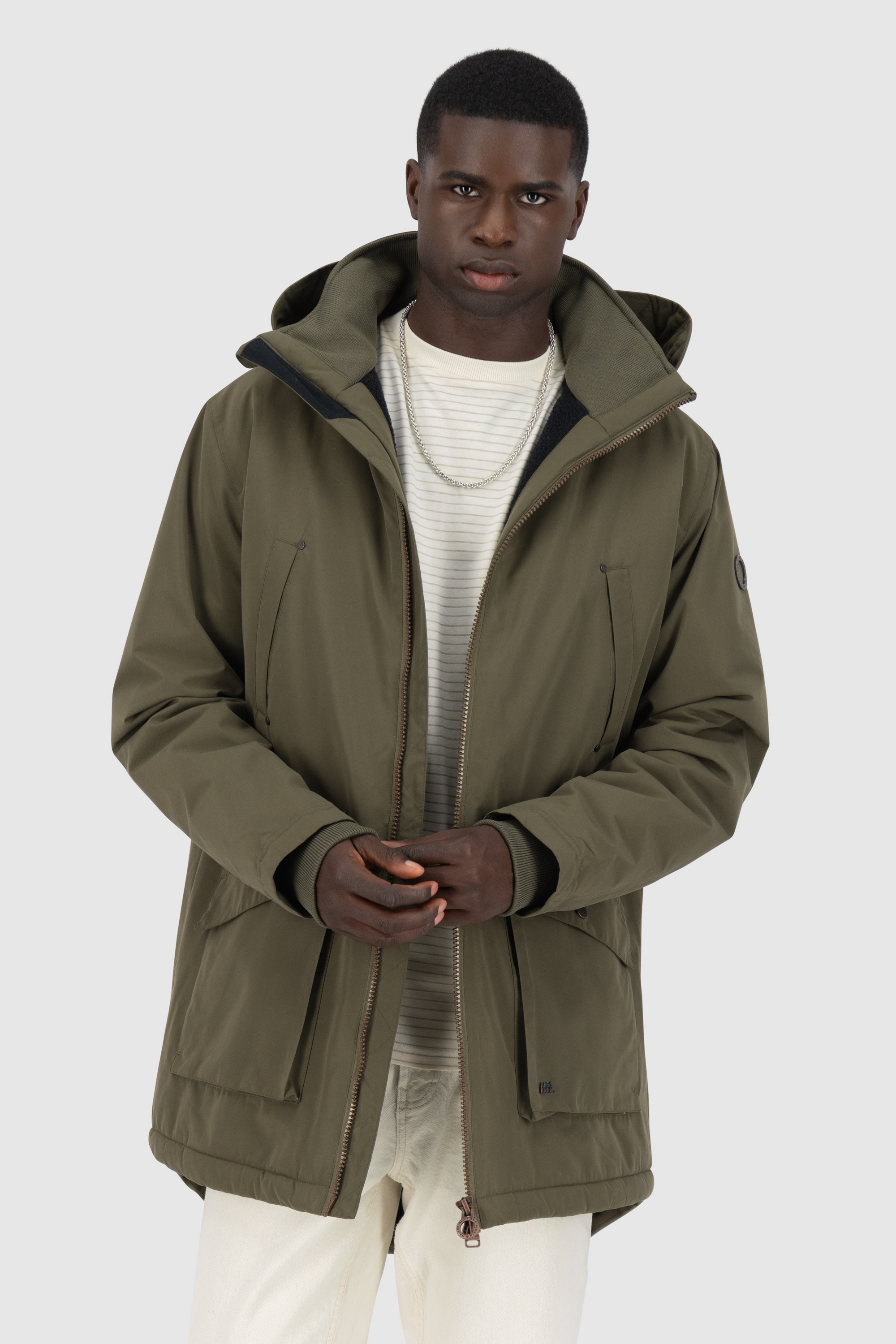 Alife & Kickin Winterjacke »Herren RonAK A«, Warm gefütterte Jacke mit großer Kapuze mit weichem Innenfutter