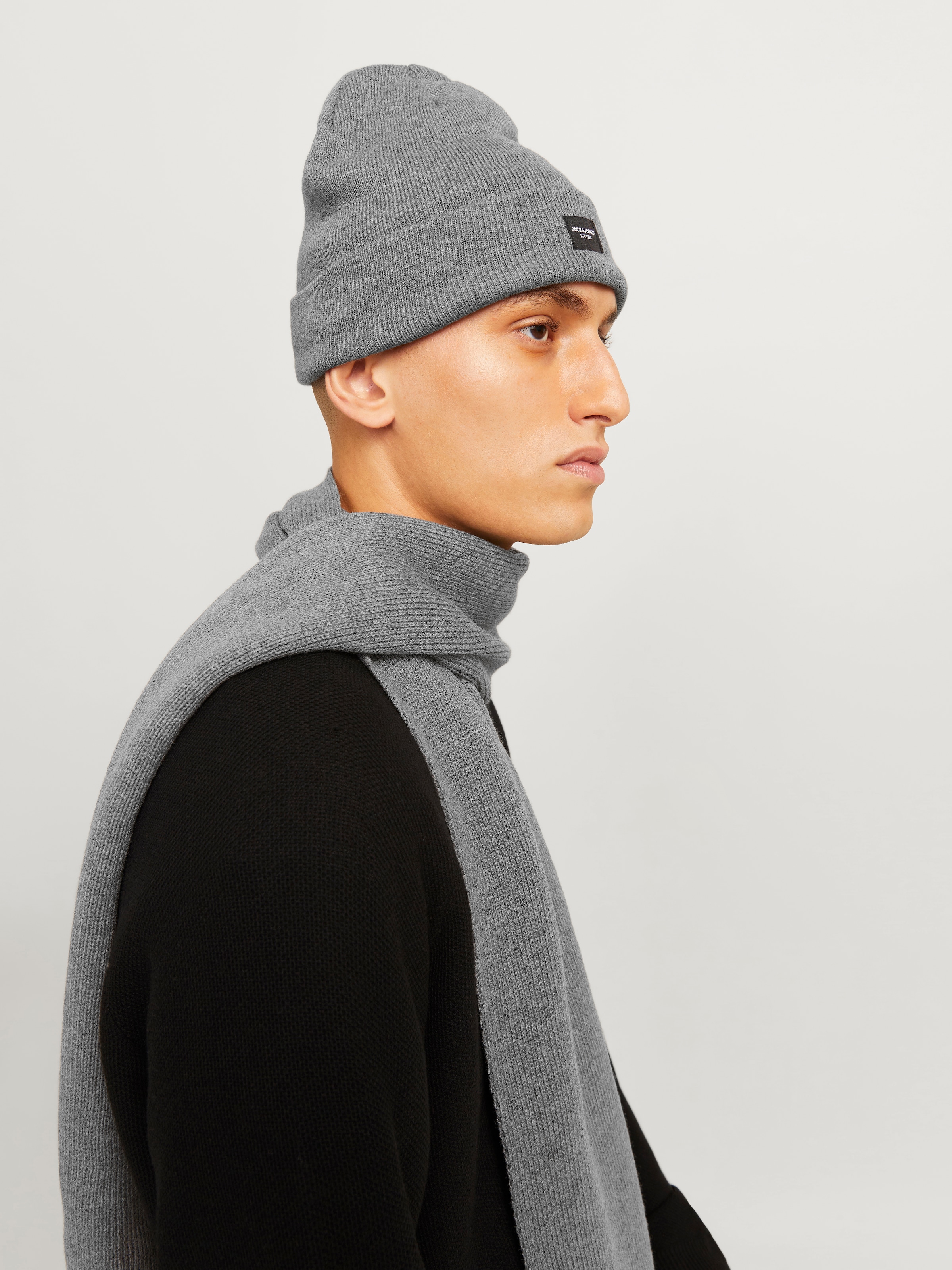 Jack & Jones Strickschal »JACDNA GIFTBOX« Kunstfaser,
