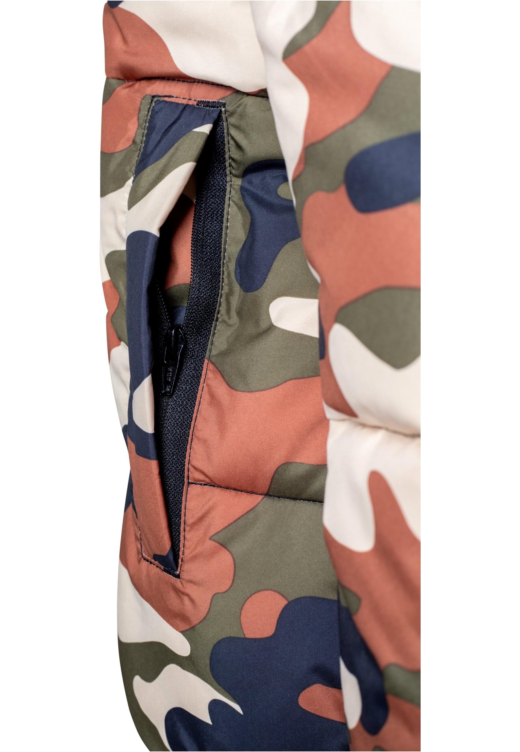 URBAN CLASSICS Winterjacke »Urban Classics Damen Ladies Boyfriend Camo Puffer Jacket« 1 Stk. tlg. mit Kapuze