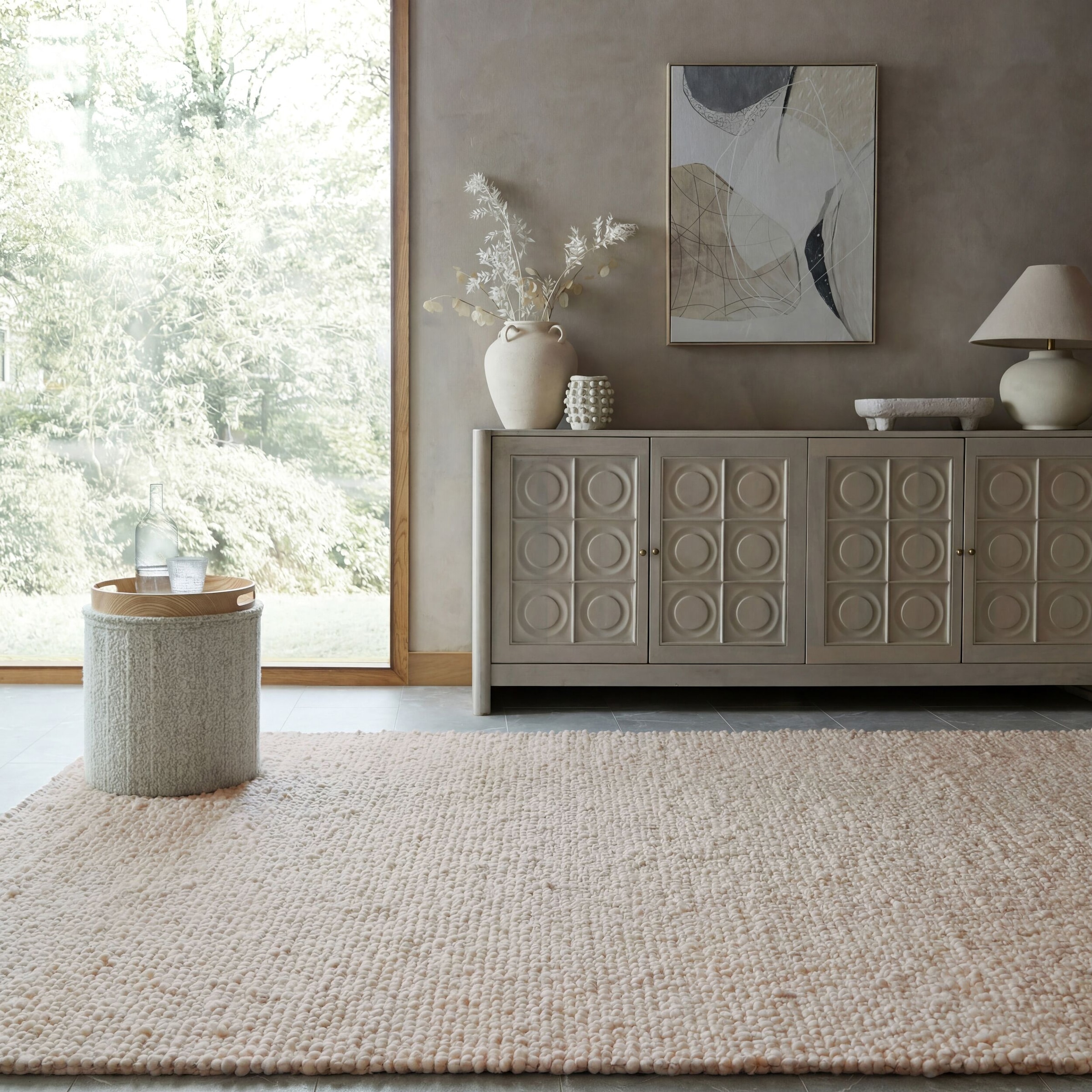FLAIR RUGS Designteppich »FINLEY« rechteckig 10 mm Höhe Bouclé-Design in Wolloptik