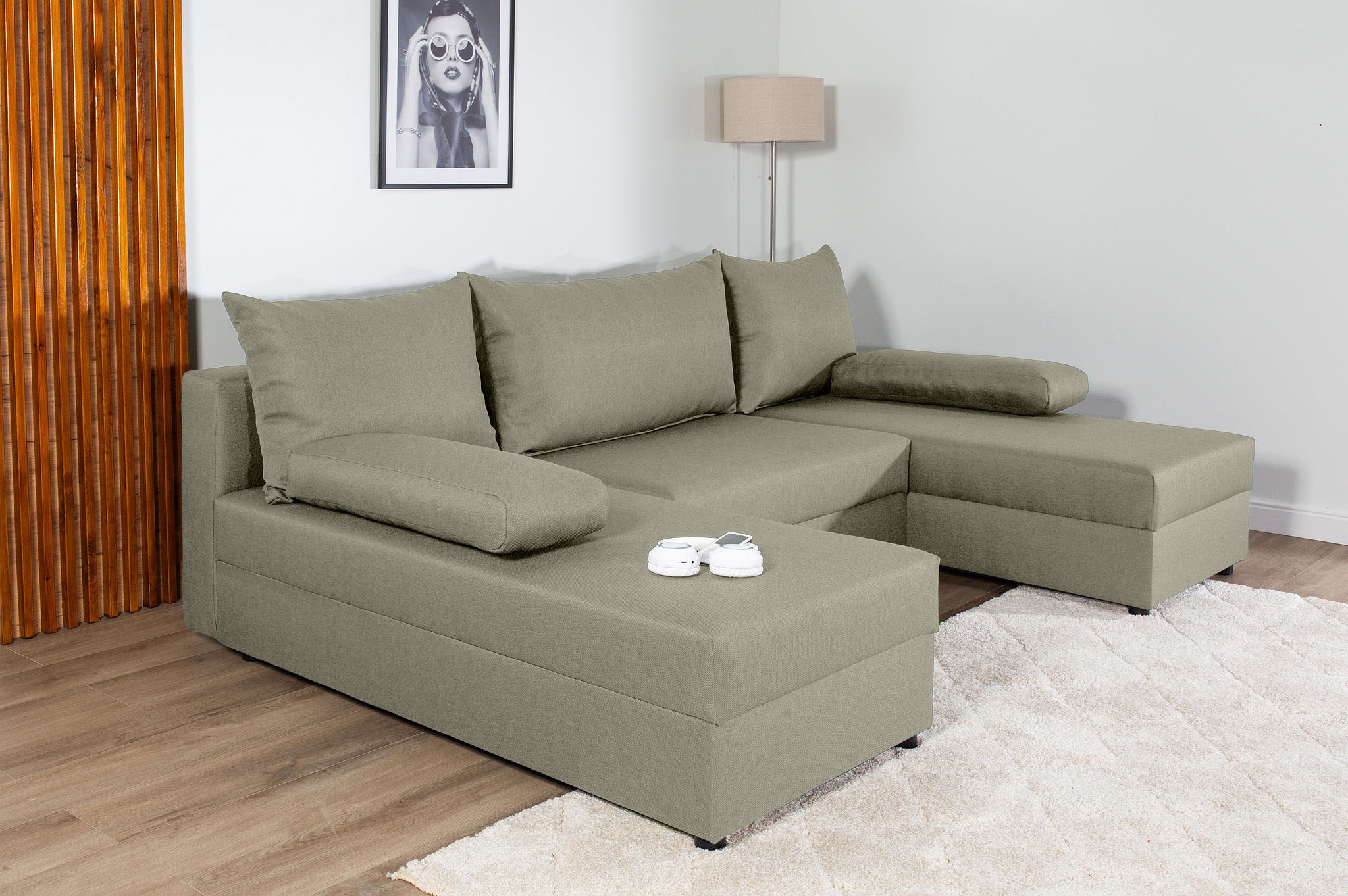 COLLECTION AB Wohnlandschaft »Pico U-Form, Breite 220, mit Schlaffunktion, günstig online kaufen
