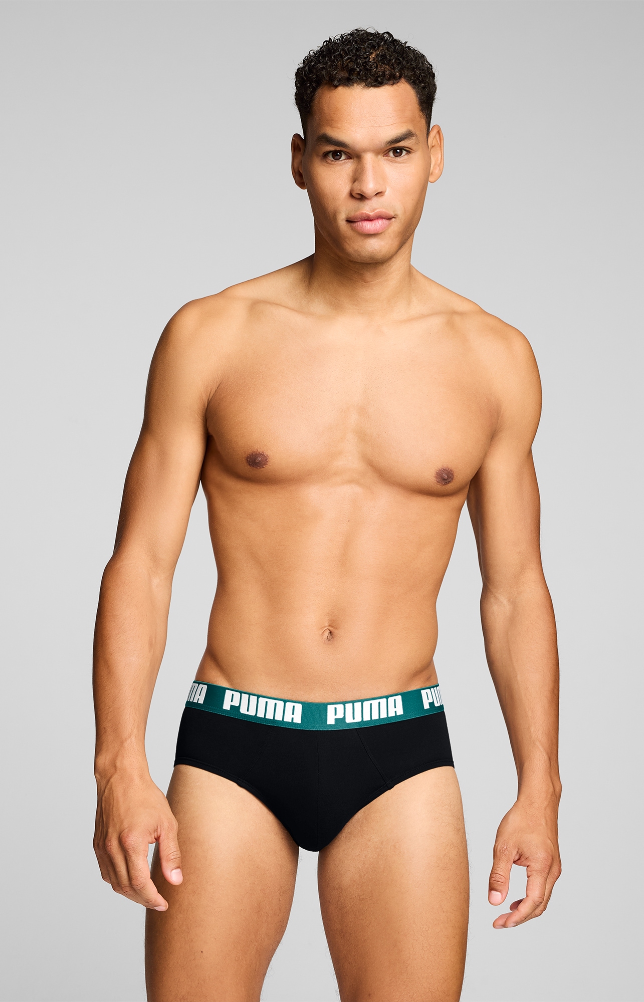 PUMA Slip »PUMA MEN EVERYDAY BRIEFS« 2er Pack,  mit Logobund