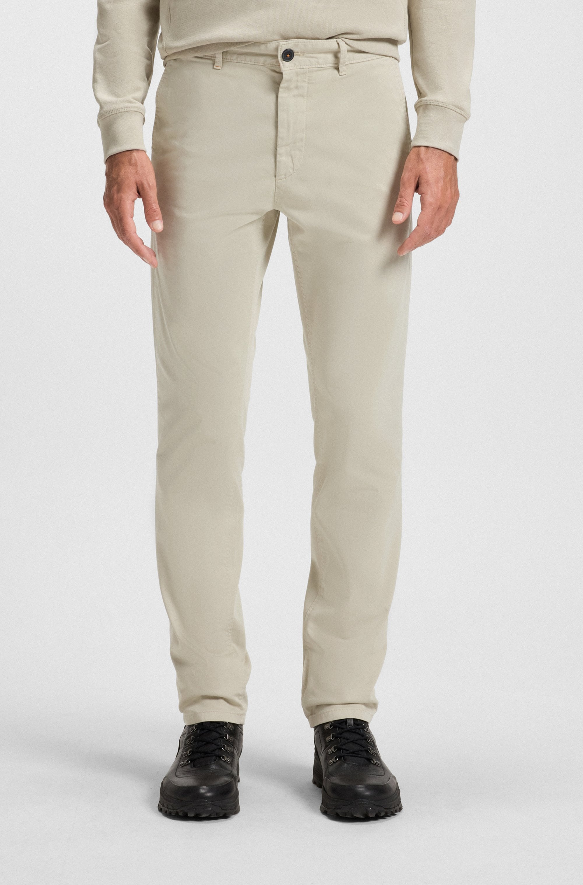 BOSS ORANGE Chinohose »slim« mit Gesäßtaschen 271 Light Beige 33 - Länge 30 Länge 30 33 Chino von BOSS ORANGE Menswear