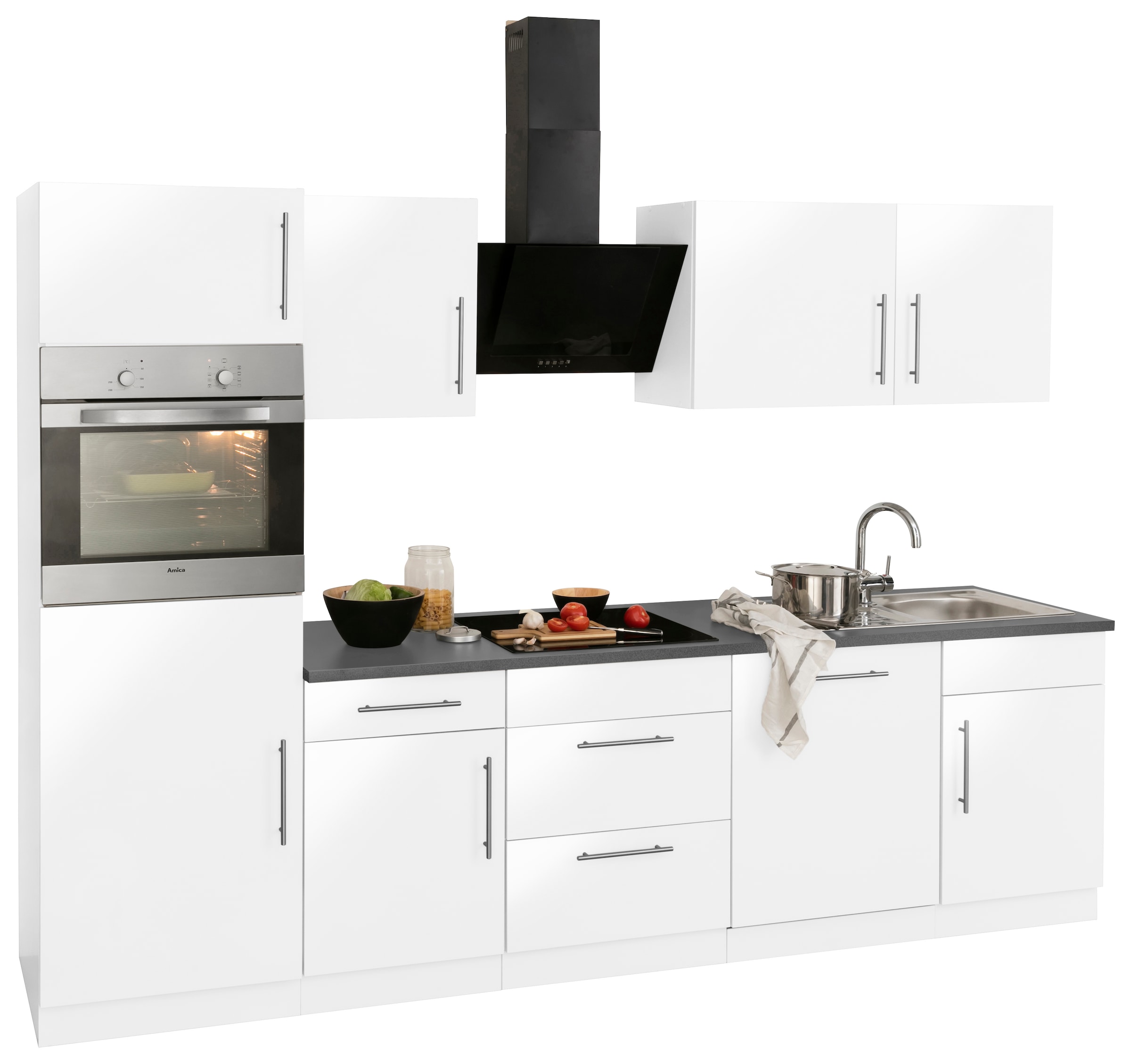 wiho Küchen Küchenzeile »Cali«, ohne E-Geräte, Breite 280 cm auf Rechnung  kaufen | Backofenumbauschränke