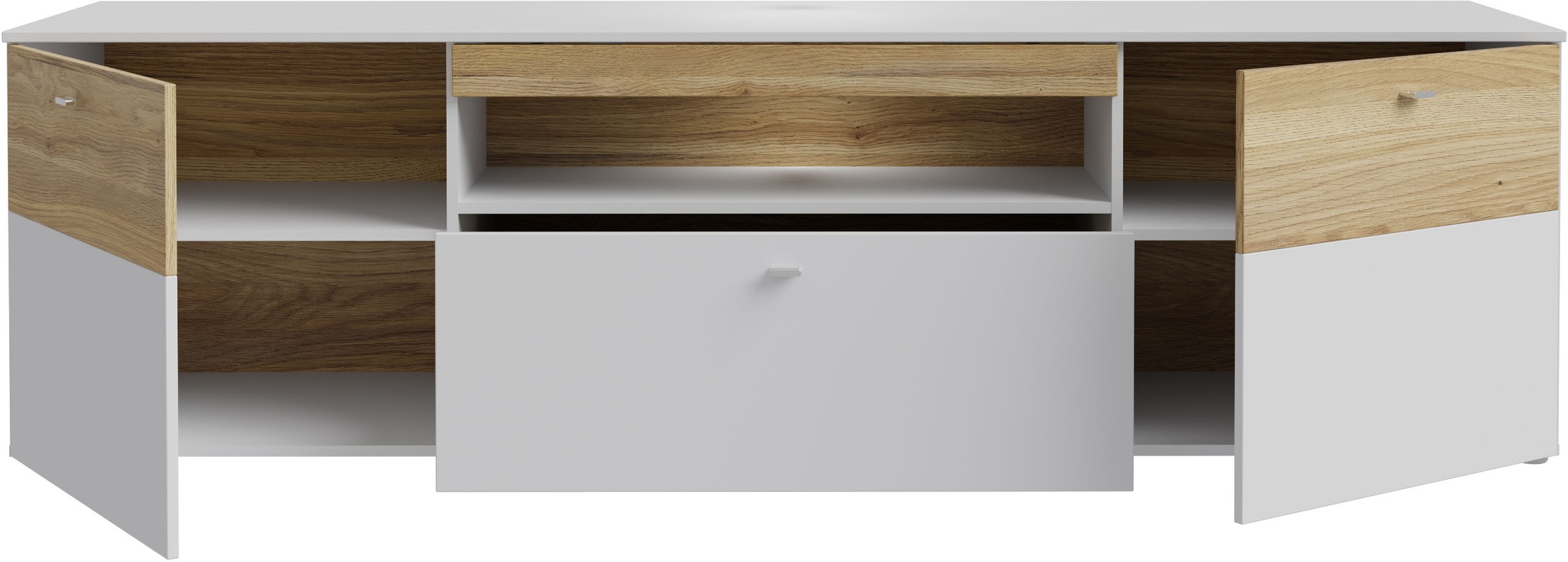 FORTE Lowboard »Como«, TV-Board, LED Beleuchtung, Soft Close, Stauraum, 209,8/59,3/52 cm