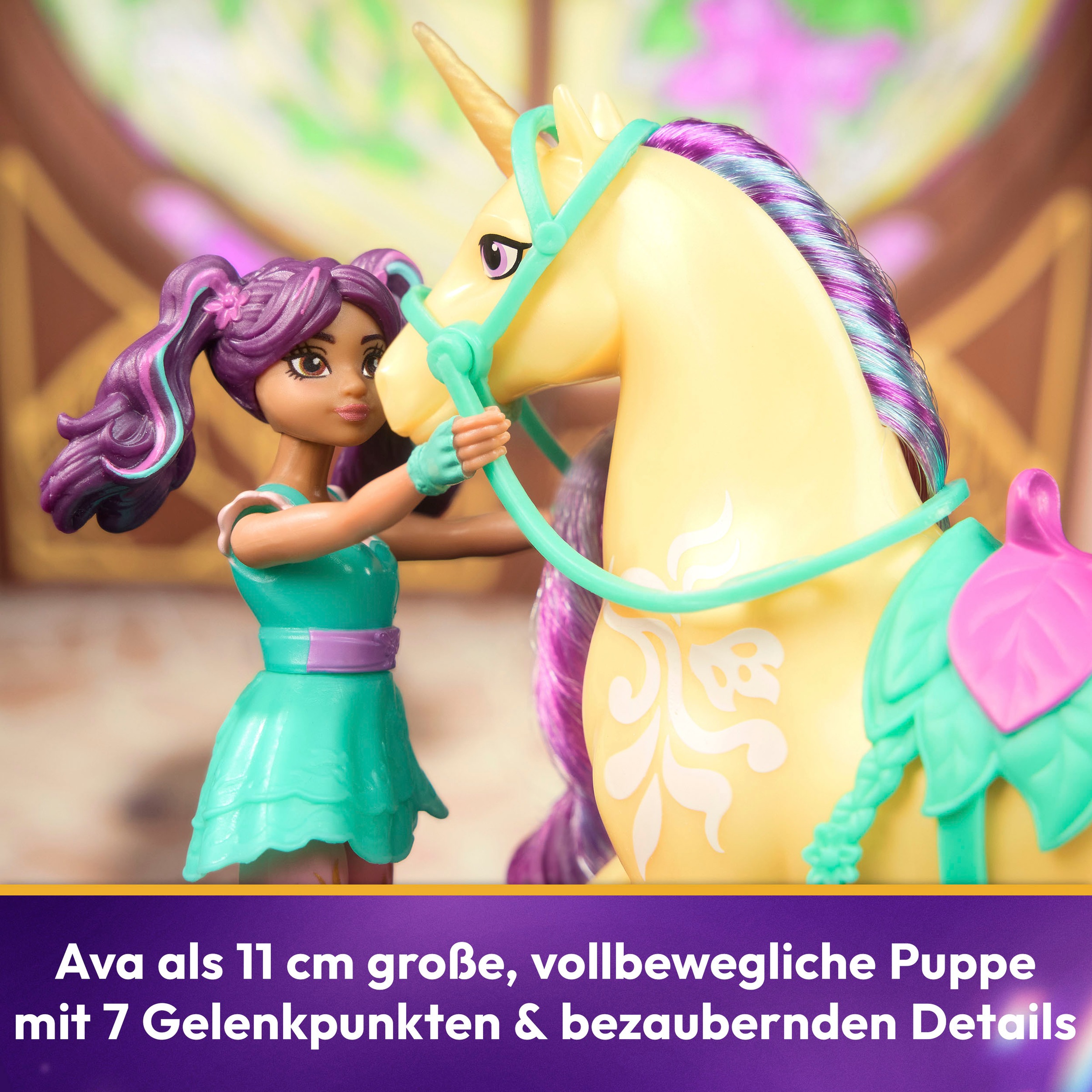 Spin Master Anziehpuppe »Unicorn Academy - Small Doll & Unicorn - Ava & Leaf«