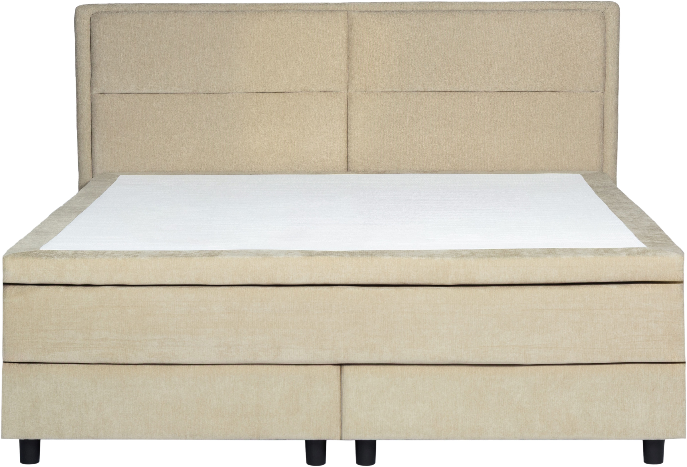 OTTO home Boxspringbett »VIVIANNE, Polsterbett mit 7-Zonen-Taschenfederkernmatratze H3« inkl. 7 cm Komfortschaum-Topper, Chenille-Bezug, 140- oder 180x200 cm