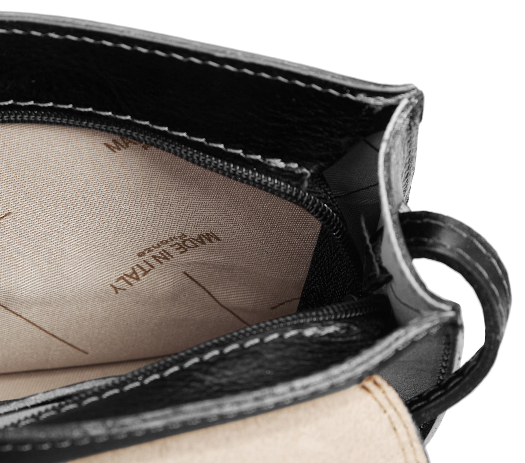 Piké Umhängetasche, echt Leder, Made in Italy